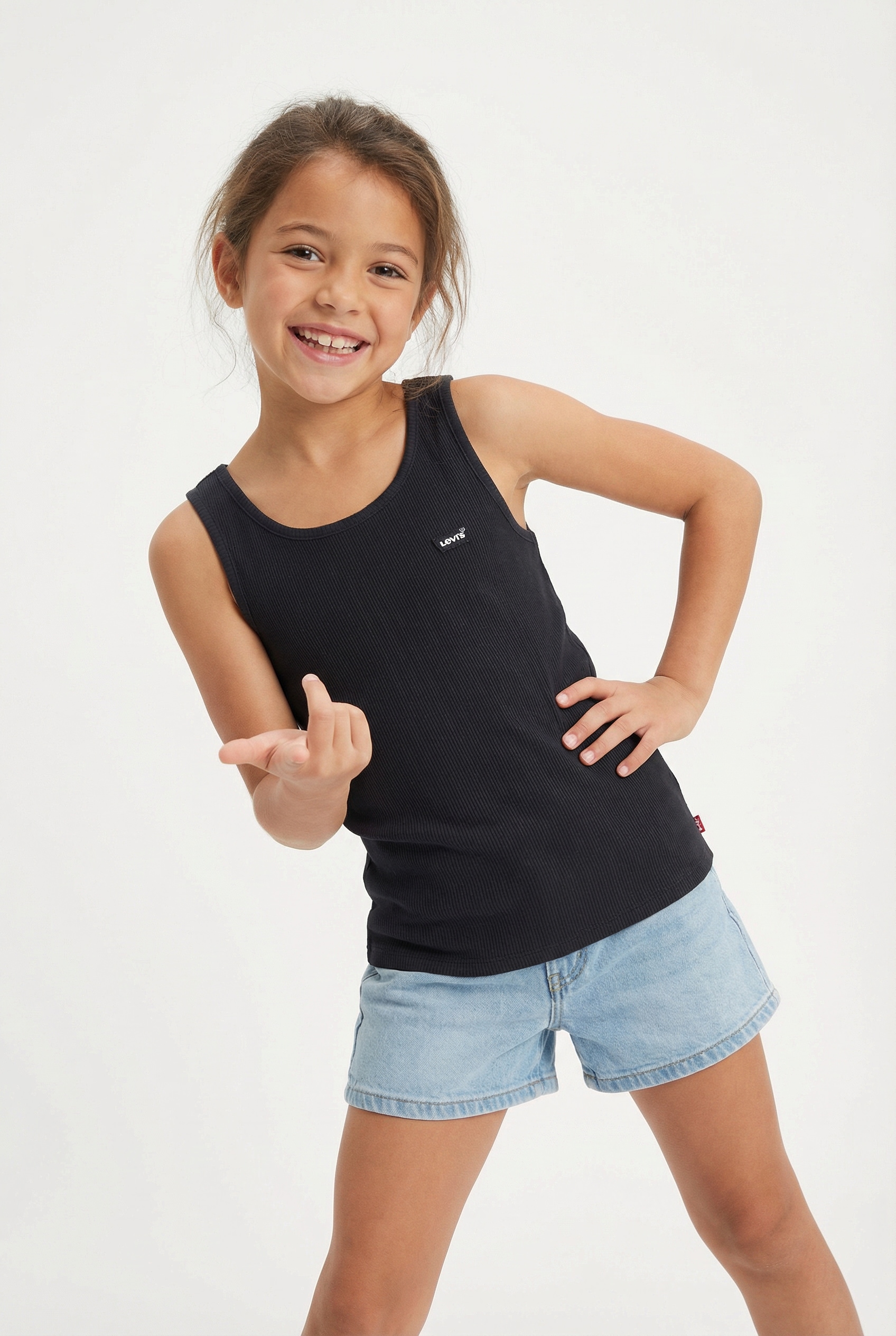Levis Kids "LVG MEET AND GREET RIBBED TANK" for GIRLS