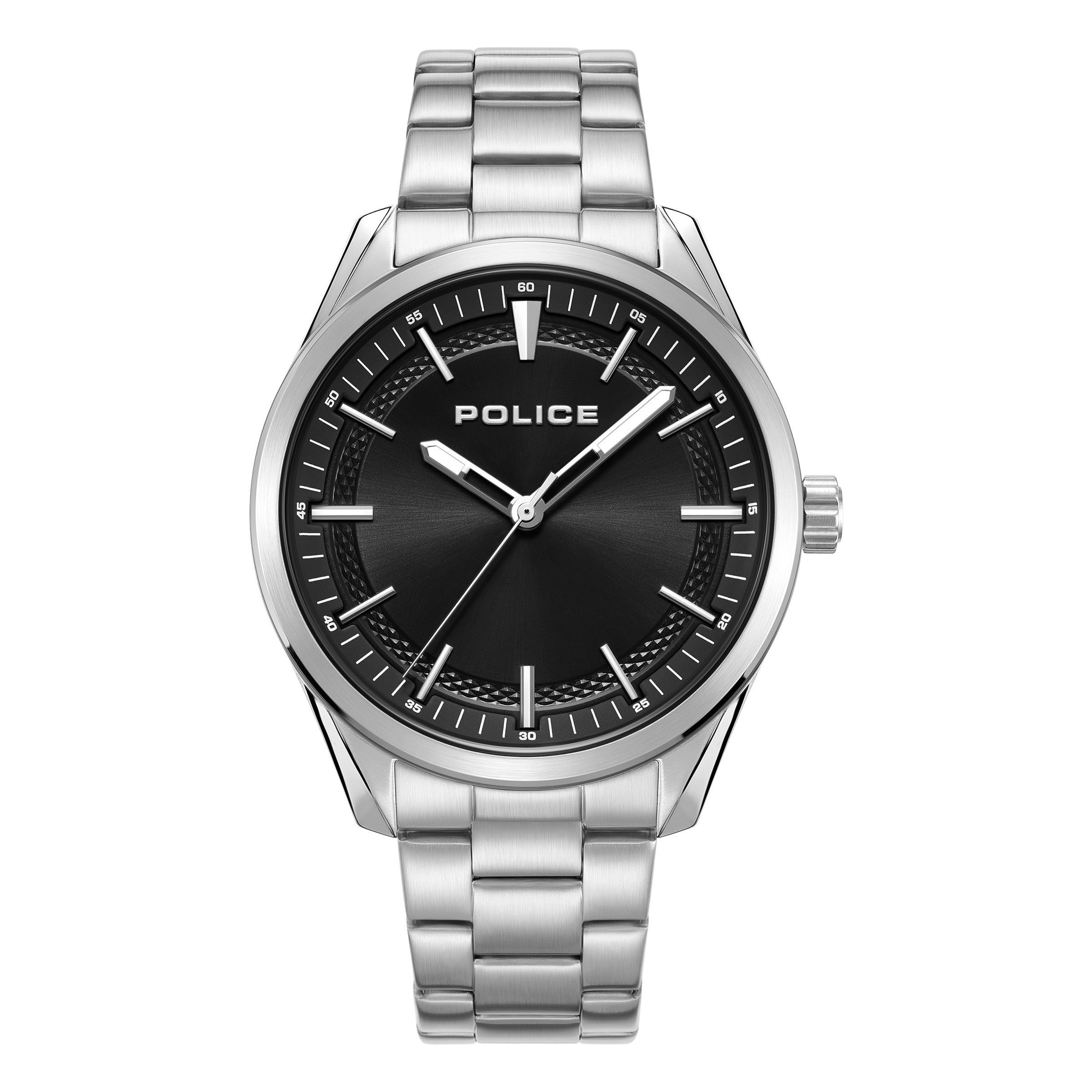 Police Quarzuhr »Grille« Armbanduhr, Herrenuhr, Edelstahlarmband, analog