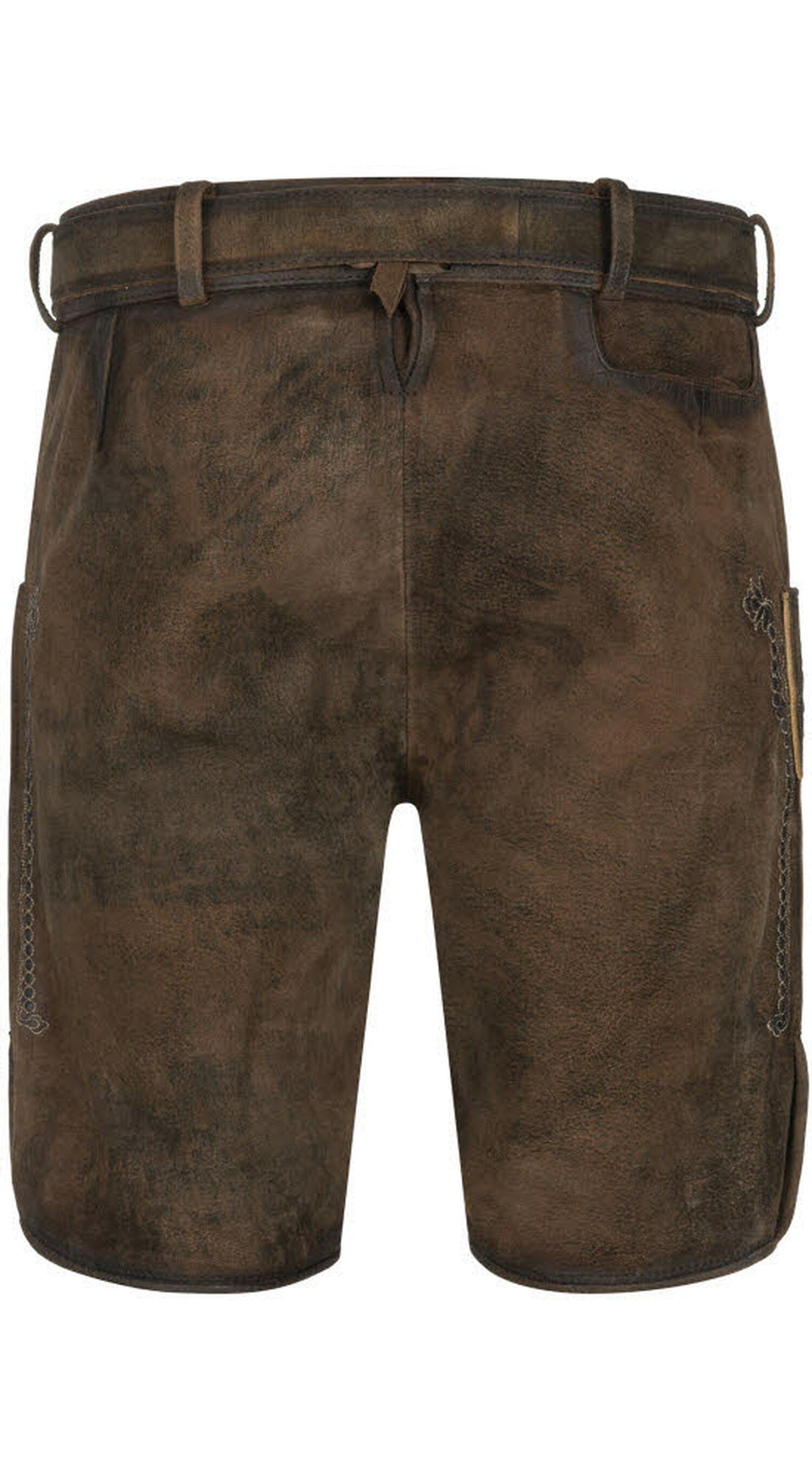 Nübler Trachtenlederhose "Lederhosen kurz Latz Luther" günstig online kaufen