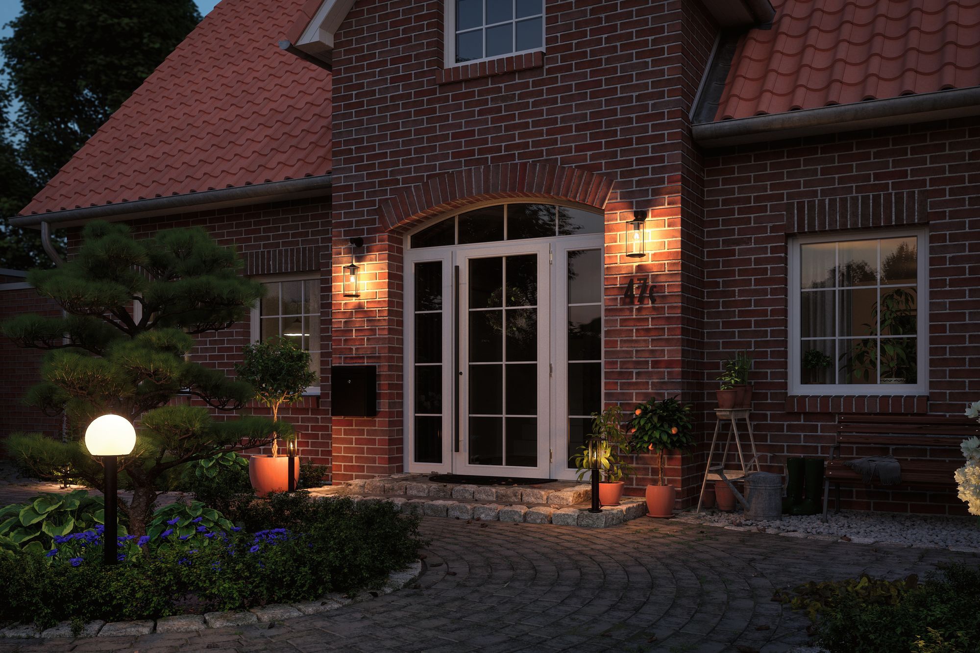 Paulmann LED Gartenleuchte »Poller«, 1 flammig, Leuchtmittel E14 | LED wechselbar, E14, IP44 2W 24V Anthrazit E14