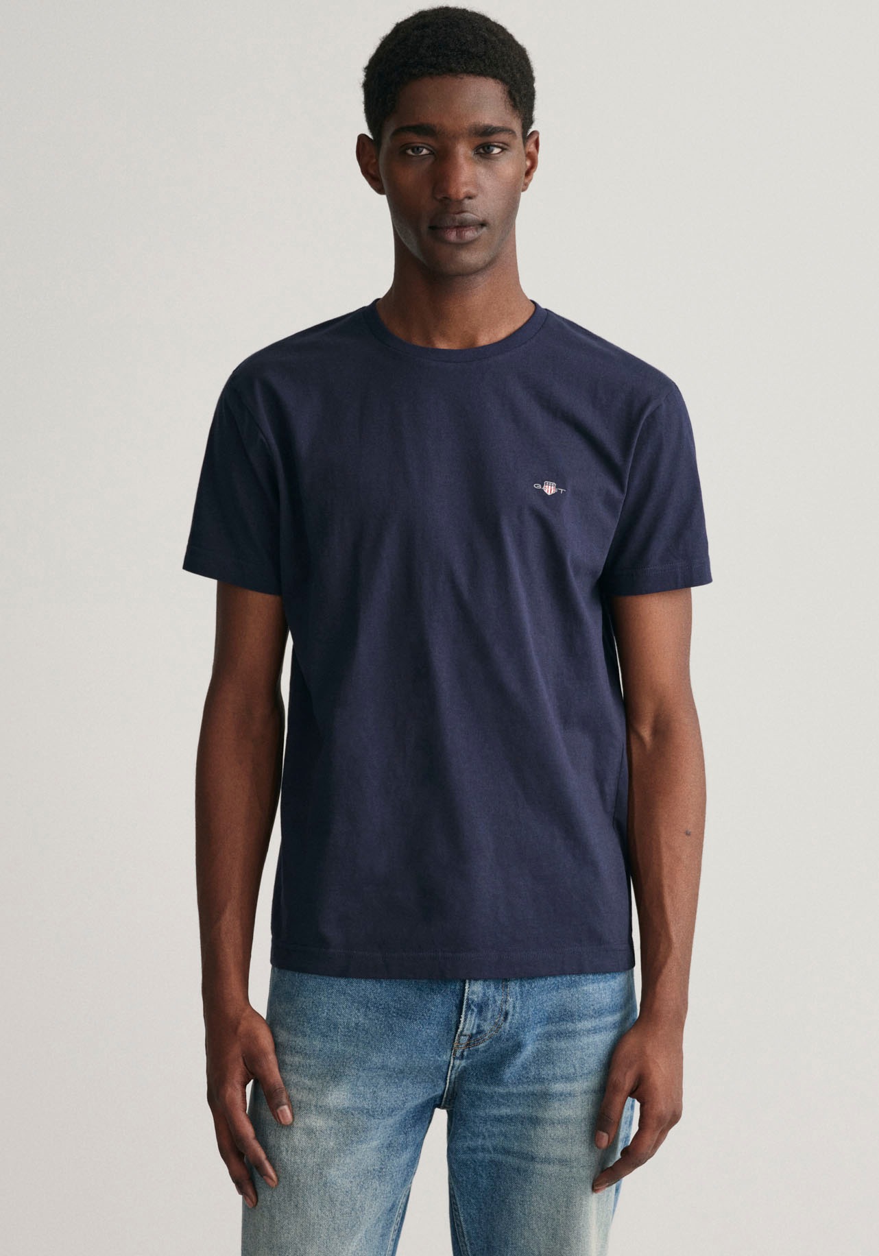 Gant T-Shirt "T-Shirt SLIM SHIELD V-NECK T-SHIRT 1er Pack" günstig online kaufen