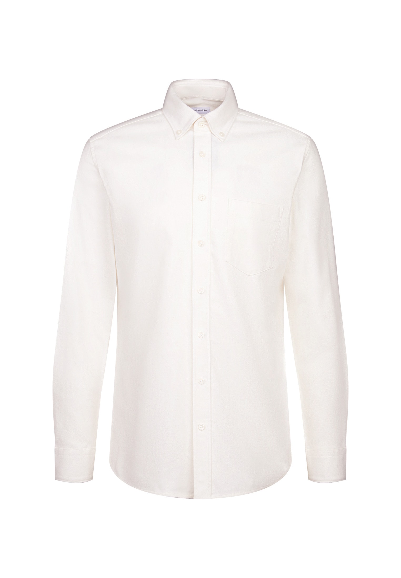 seidensticker Flanellhemd, Slim 1/1 Button-Down-Kragen Uni