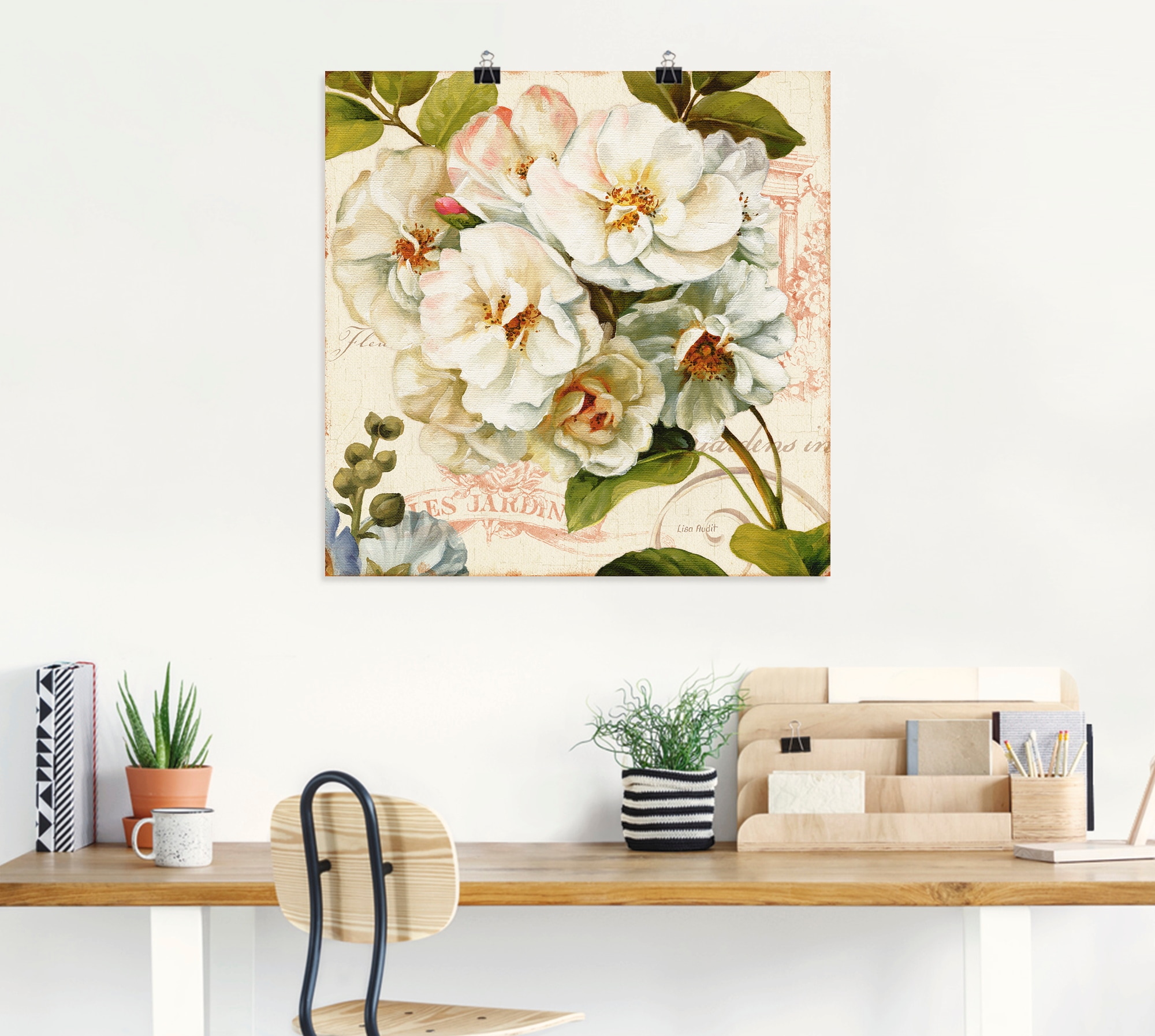 Artland Wandbild »Garten III«, Blumen, (1 St.), als Leinwandbild,  Wandaufkleber oder Poster in versch. Größen bestellen | BAUR