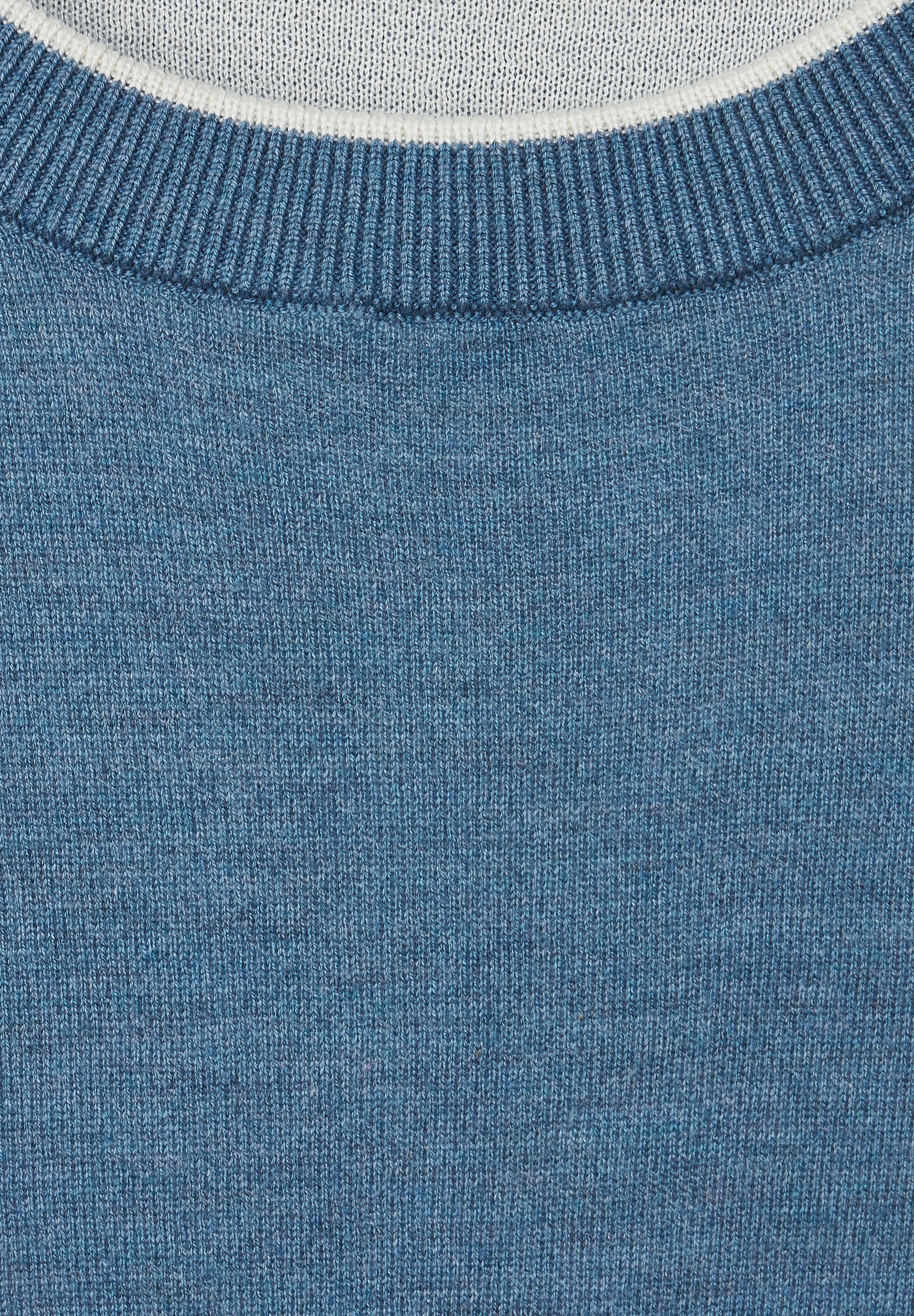 STREET ONE Strickpullover, in Doubleface-Optik