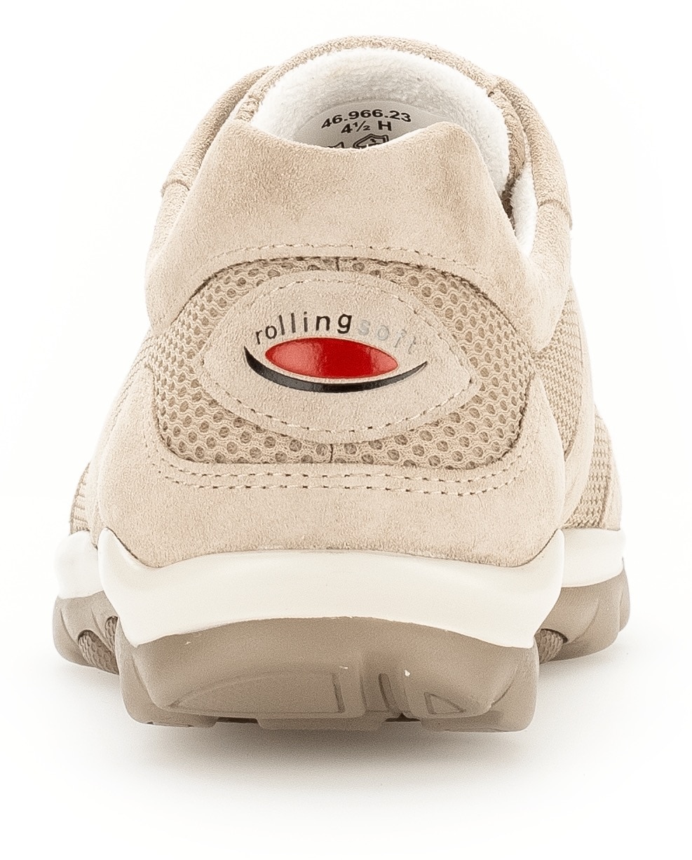 Gabor Rollingsoft Keilsneaker, Freizeitschuh, Halbschuh, Schnürschuh mit OPTIFIT-Wechselfußbett