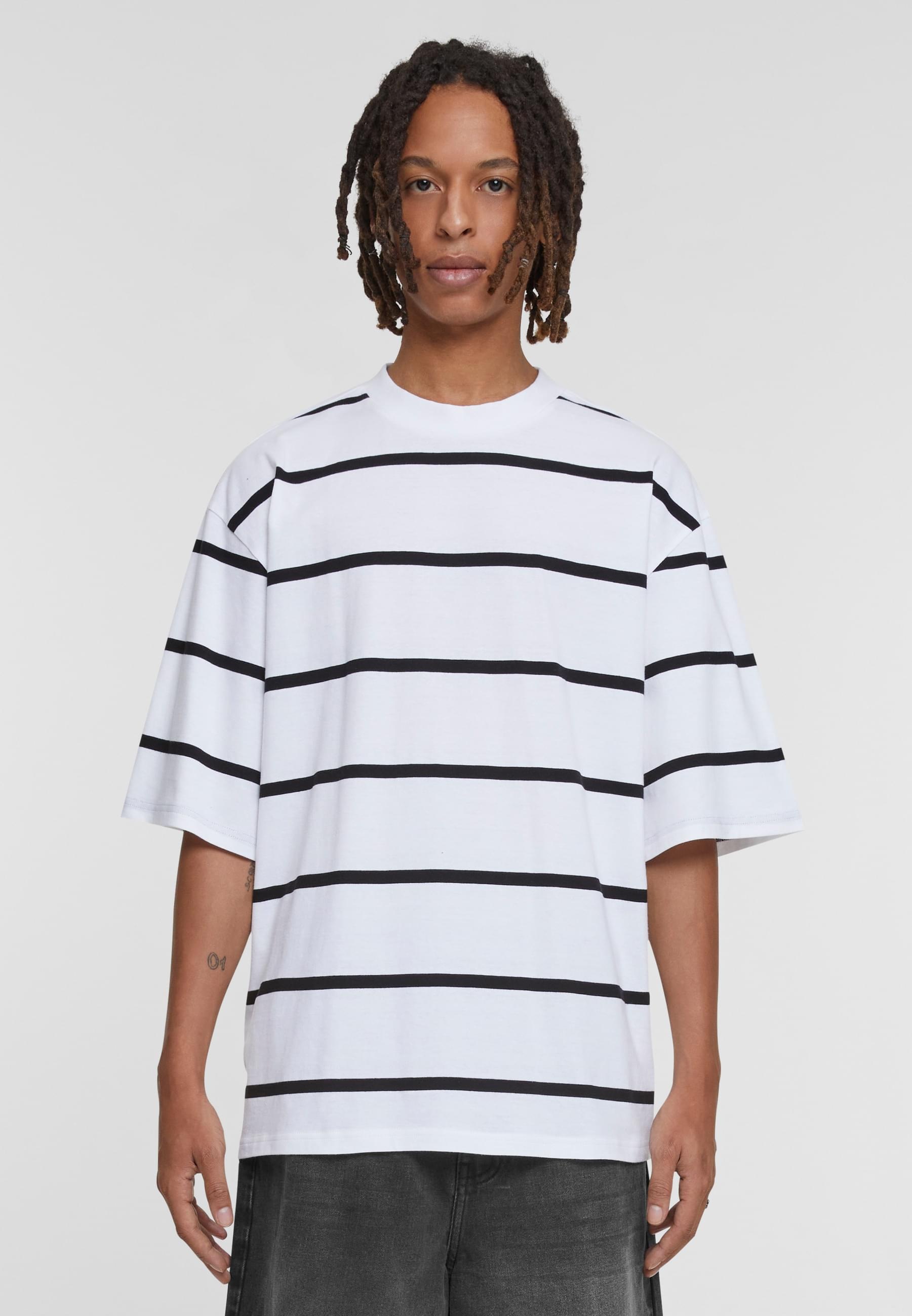 URBAN CLASSICS T-Shirt »Urban Classics Herren Oversized Sleeve Modern Stripe Tee«, (1 tlg.)