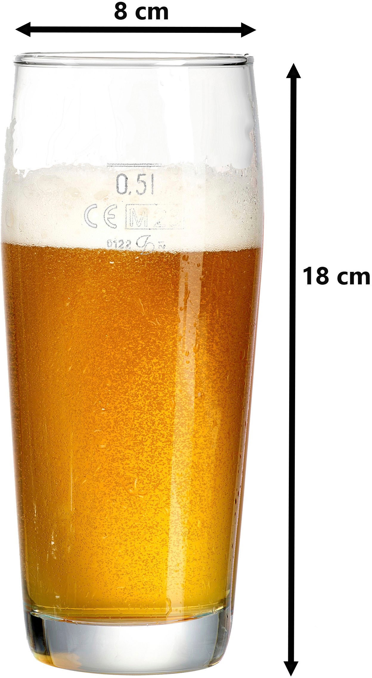 Ritzenhoff & Breker Bierglas "Willi 500 ml, 6 Stück"