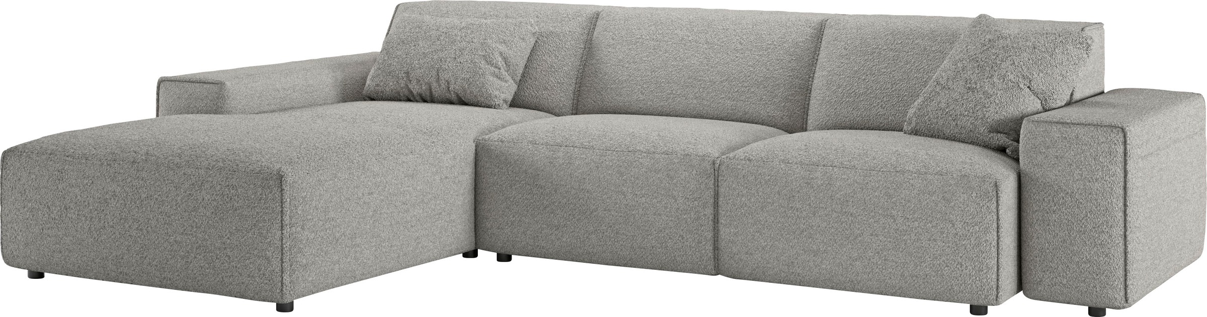 andas Ecksofa »Glimminge auch in Breitcord, Feincord, Bouclé + Easy care-Bezug«, L-Form, Breite 294, Zierkissen