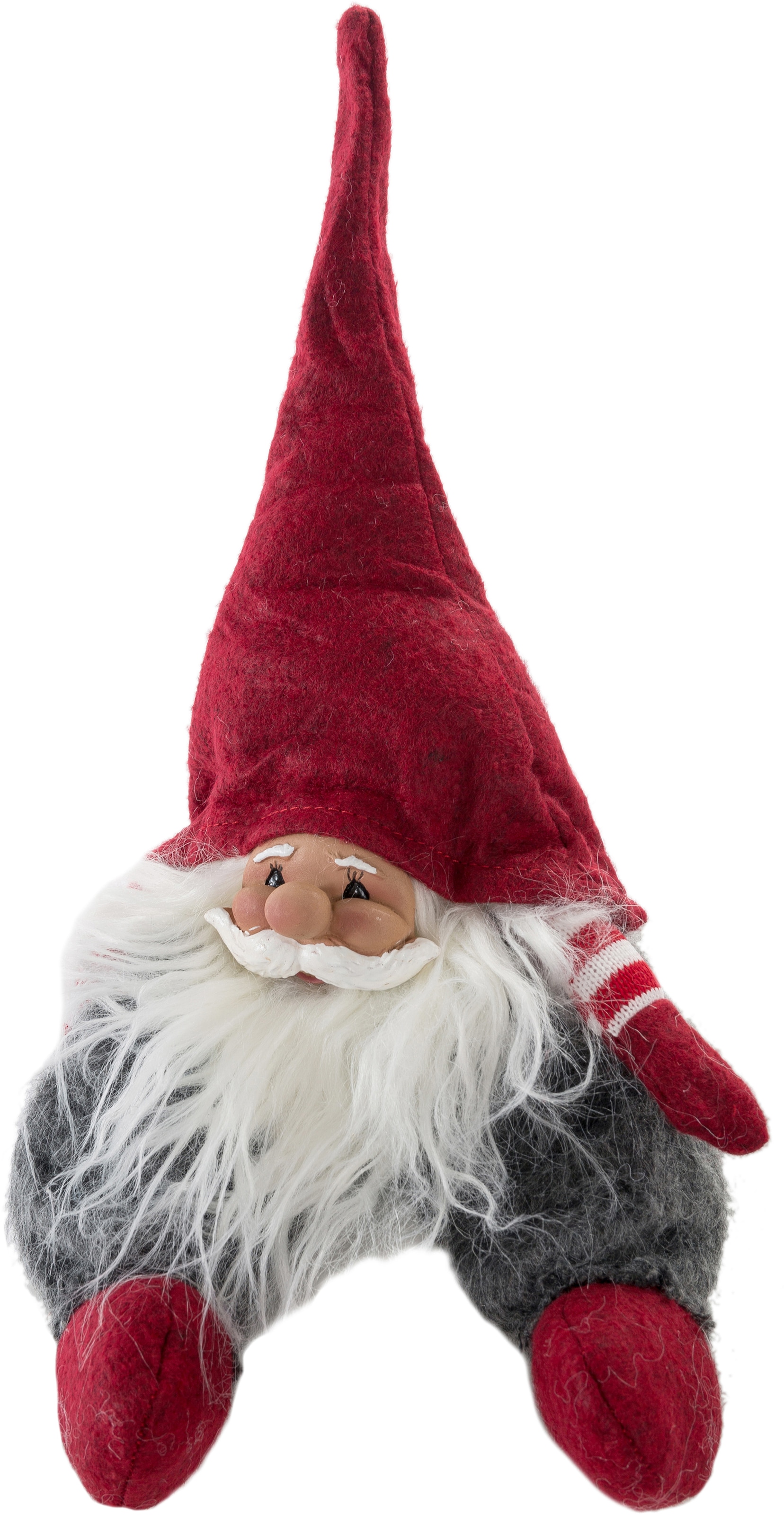 Myflair Möbel & Accessoires Weihnachtsfigur "Weihnachtsdeko rot", Wichtel mit Filzmütze, Höhe ca. 22 cm