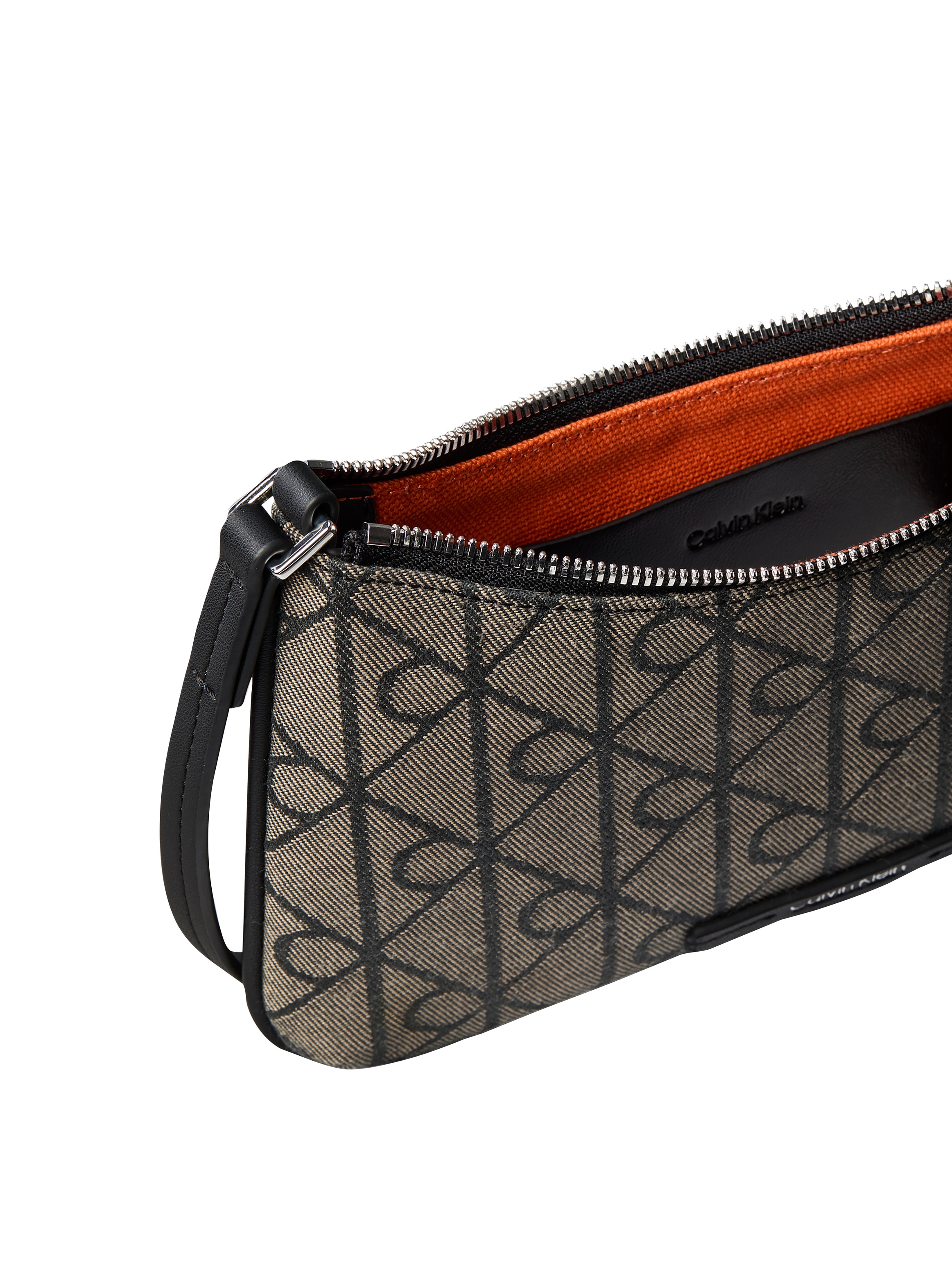 Calvin Klein Mini Bag »EMBLEM AOP JACQUARD CONV MINI BA« Umhängetasche, kleine Damen Handtasche mit Logo-Musterung