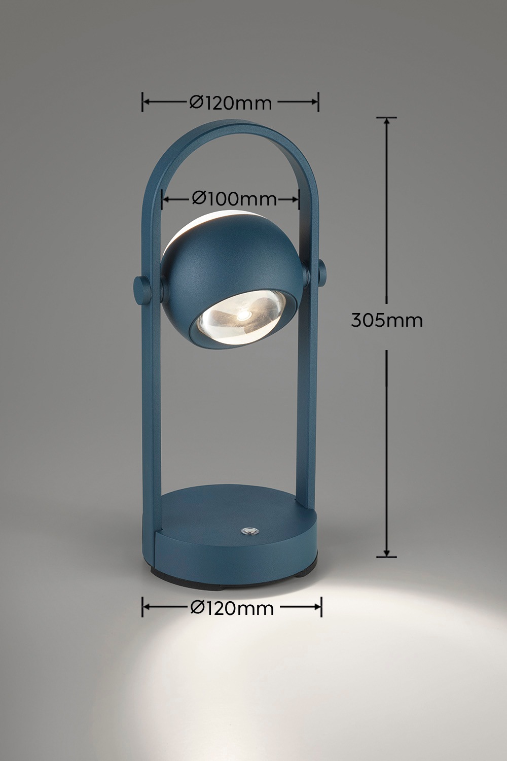 Musterring LED Tischleuchte »CANNON, Akku LED Tischlampe Touchdimmer 4W 400 Lumen 2300-4000K CCT« LED-Board 1 Stk. Farbwechsler | warmweiß - kaltweiß kabellose Akku Tischleuchte mit Lade-Base, schwenkbar dimmbar Memory
