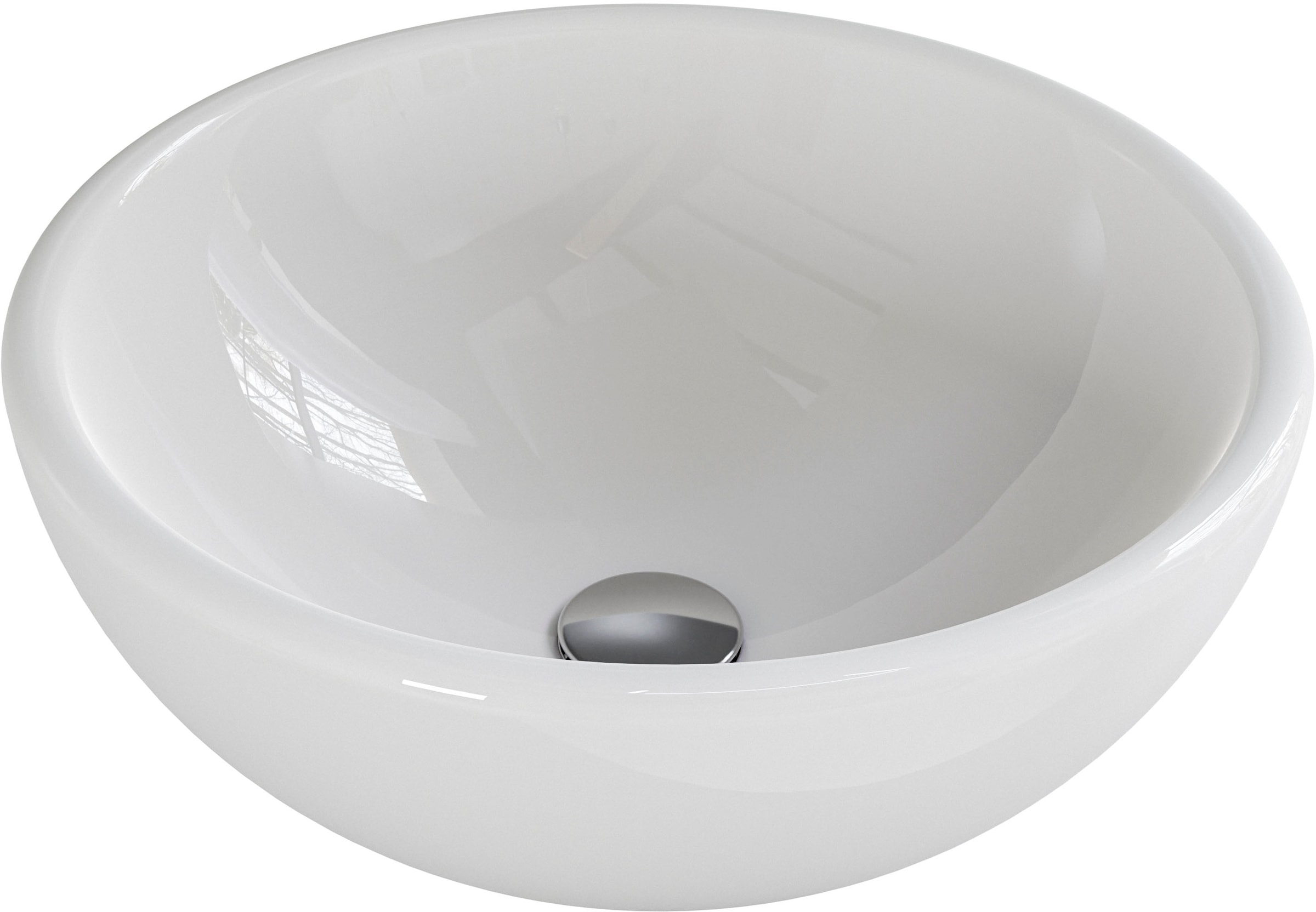 Saphir Waschtisch »Serie 6915 Waschschale mit Unterschrank für Gästebad, Gäste WC«, 51 cm mit Keramik-Aufsatzbecken und 1 Tür