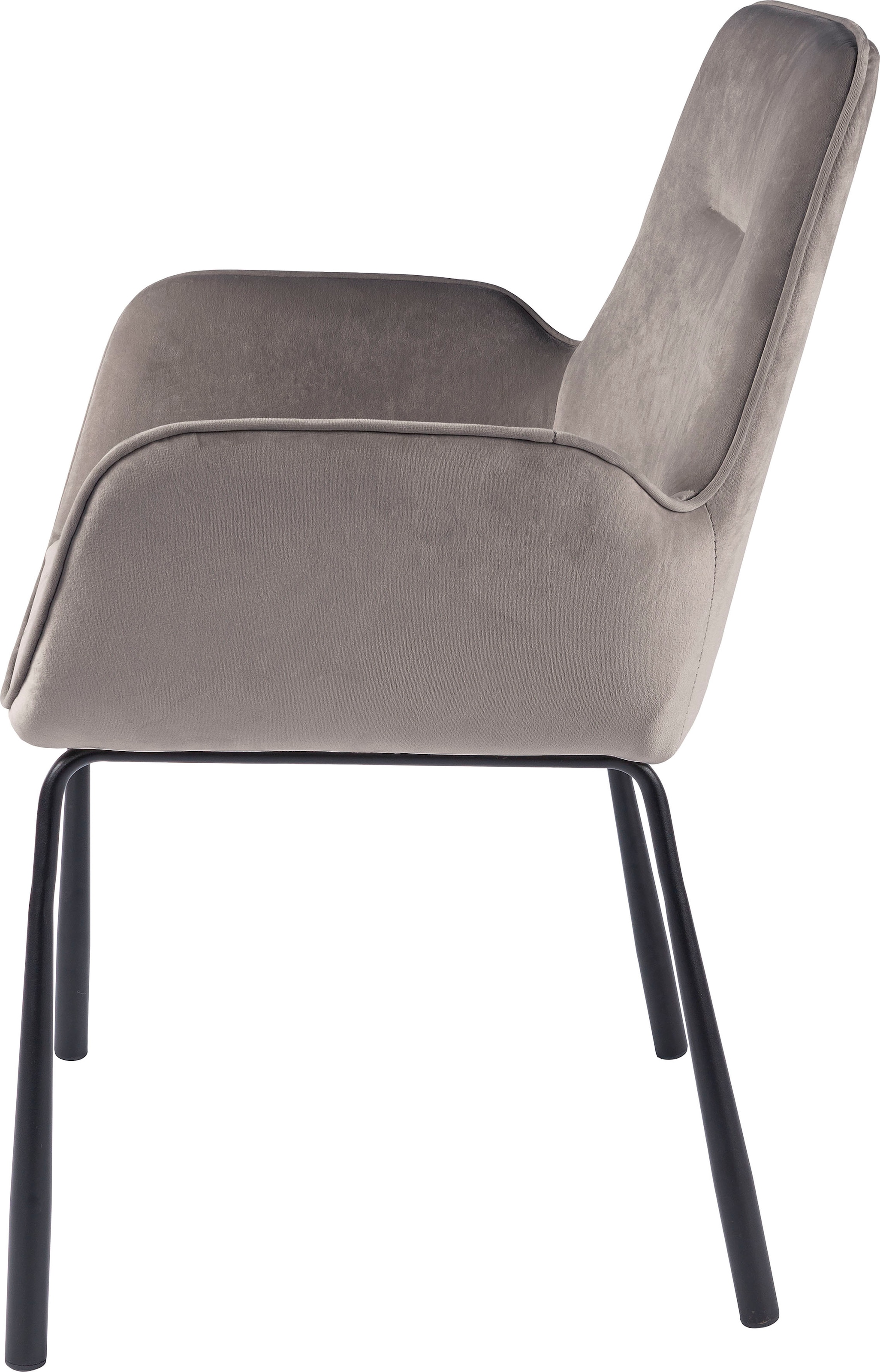 Kayoom Polsterstuhl »Stuhl Eliot 125, Retro-Stuhl,elegantes Design in schlichter Gestaltung«, 1 St., stilvoll, pflegeleicht, Rückenlehne mit stilvoller Ziernaht