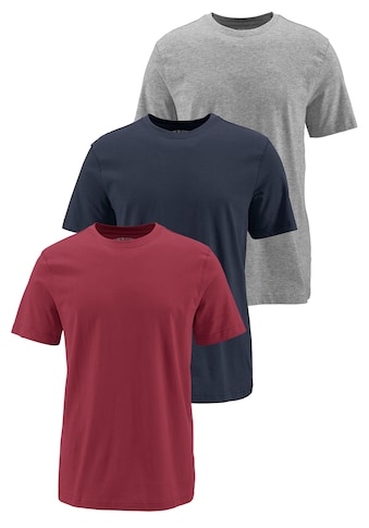 T-Shirt, (Packung, 3 tlg., 3er-Pack), perfekt als Unterzieh- T-shirt