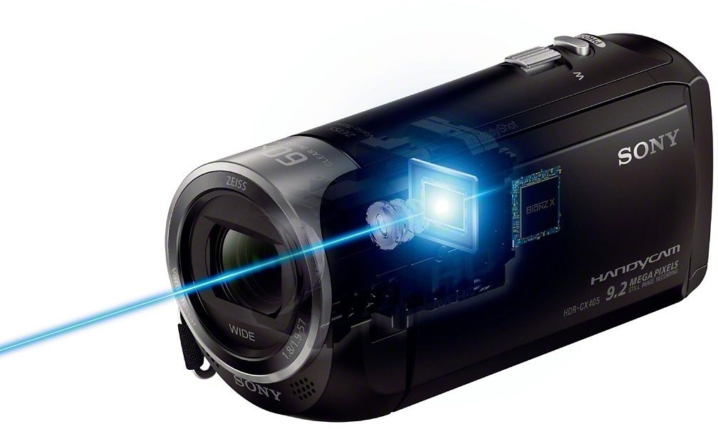 Sony Camcorder »HDR-CX405«, Full HD, 30 fachx opt. Zoom, Leistungsfähiger BIONZ X Bildprozessor