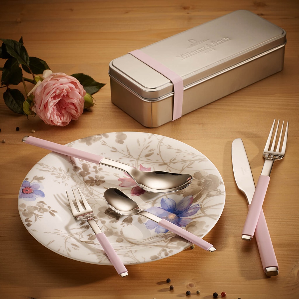 Villeroy & Boch Frühstücksteller »Frühstücksteller Mariefleur Gris Basic ø 21,5 cm bunt«