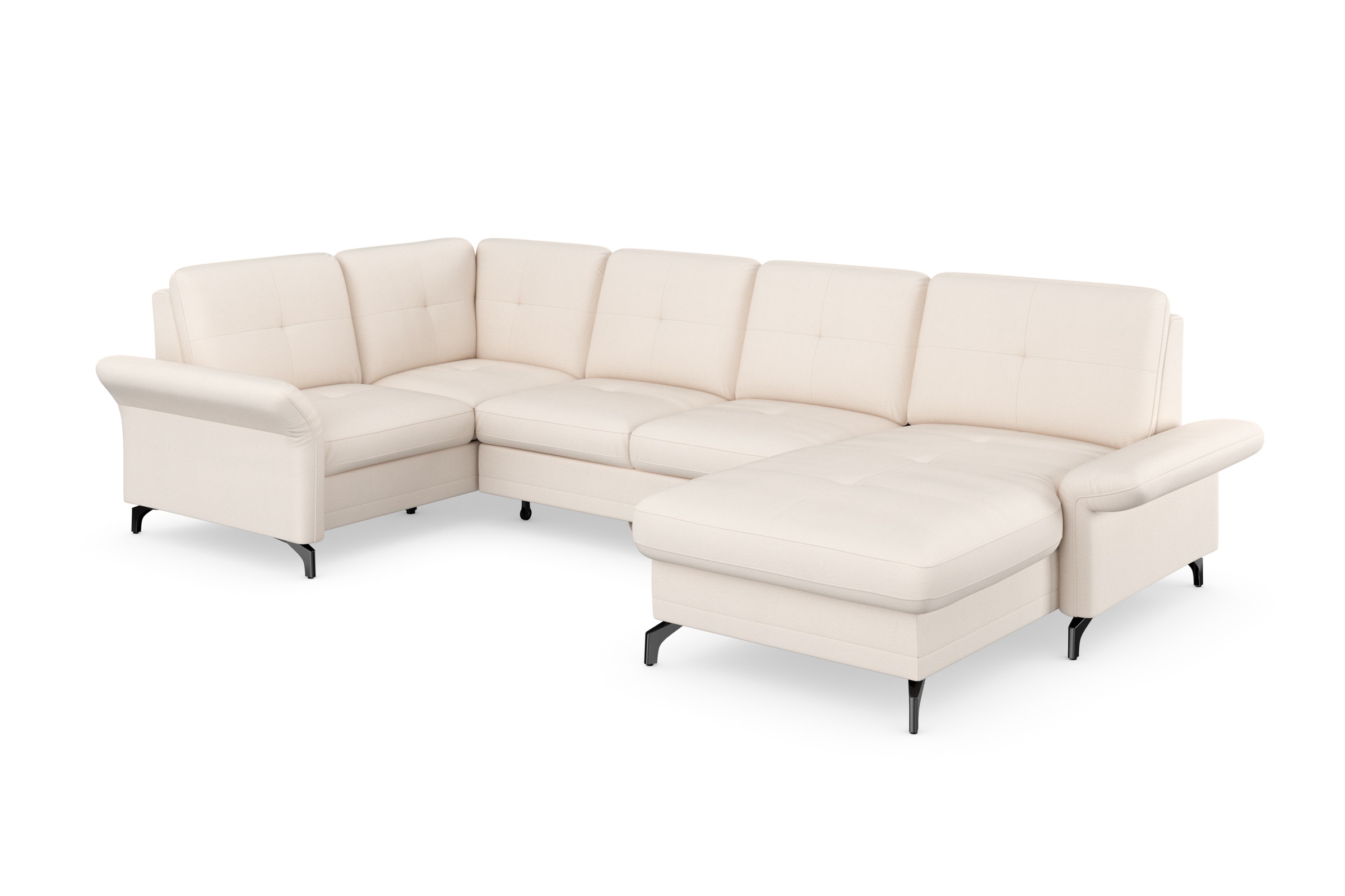 Home affaire Wohnlandschaft "Calando U-Form" wahlweise mit Bettfunktion, Be günstig online kaufen