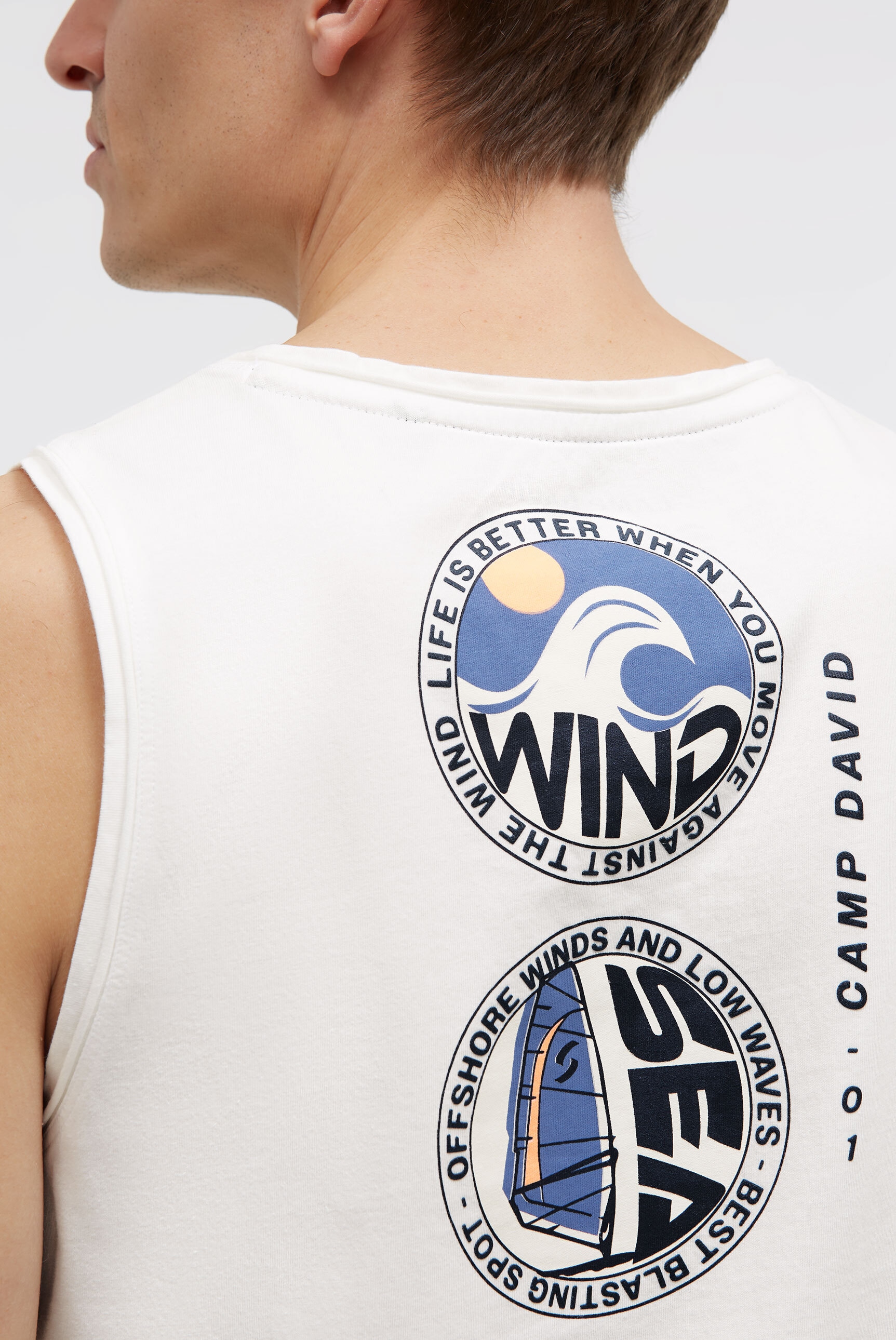 CAMP DAVID Tanktop aus Baumwolle