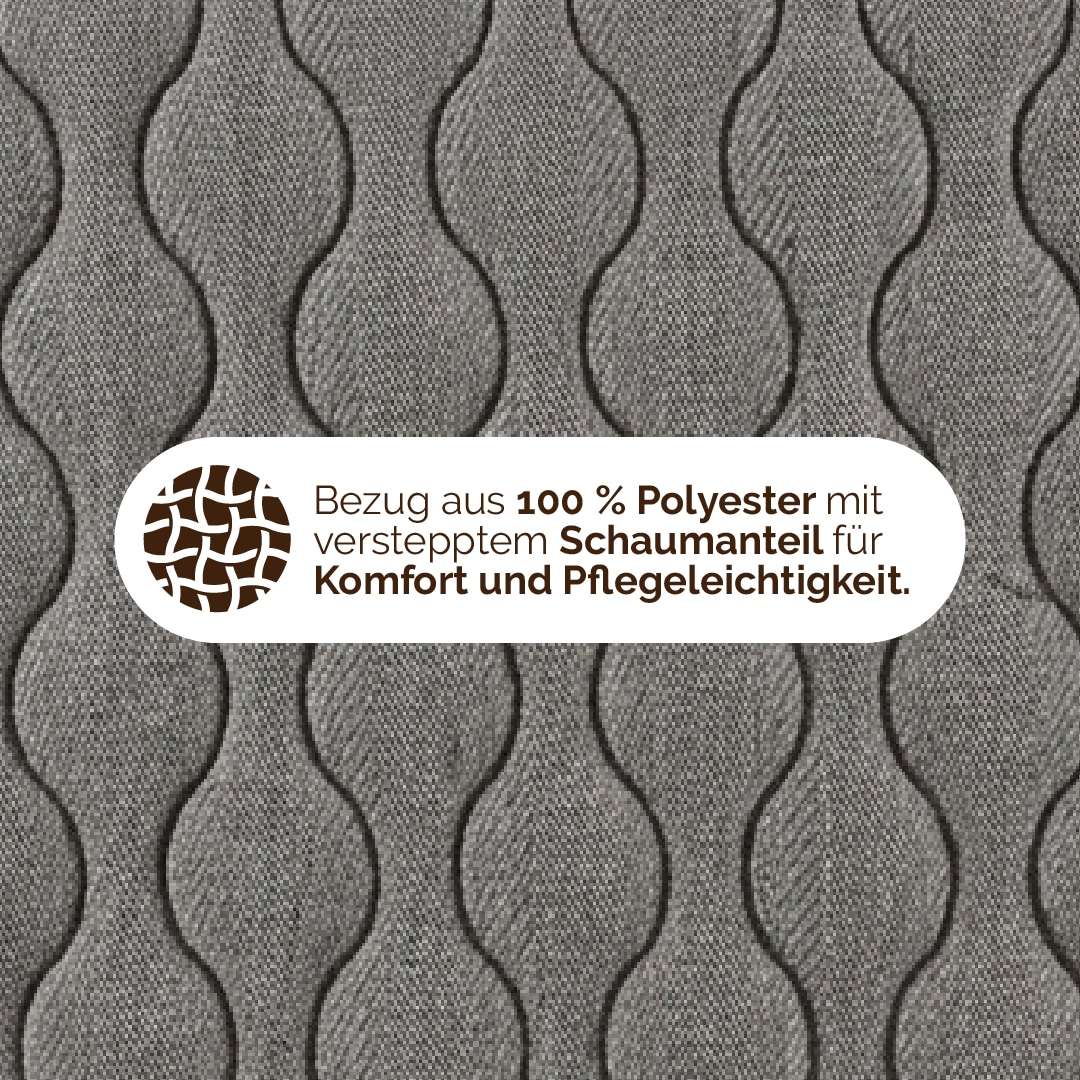 DI QUATTRO Visco-Matratze »Matratze Boxspringlook, integrierter Topper, in 90x200 cm erhältlich« 30 cm hoch Raumgewicht: 30 kg/m³ 1 Stk. tlg. Matratze in 90x200 und 140x200 cm erhältlich, extrahohe Matratze