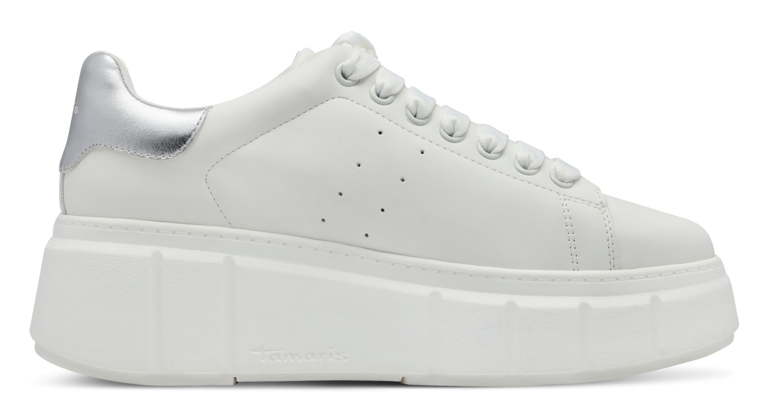 Tamaris Keilsneaker, Schnürschuh, Halbschuh, Freizeitzeitschuh mit Lochmuster