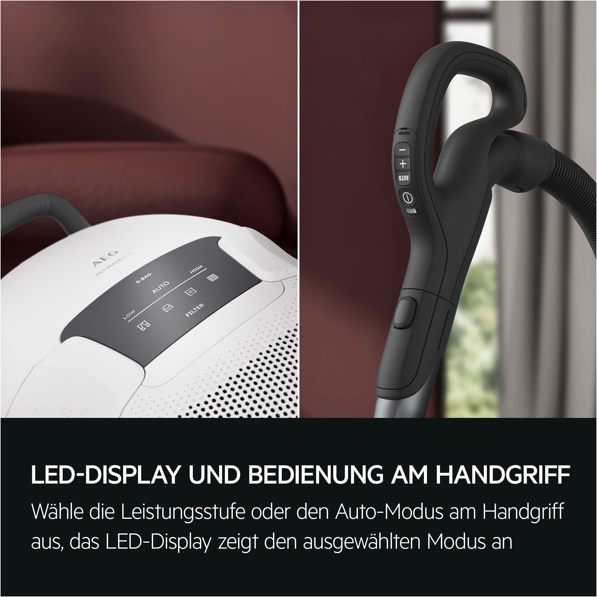 AEG Bodenstaubsauger »ULTIMATE 8000 STAUBSAUGER (AB81U1SW)«, 650 W, mit Beutel, Starke Saugkraft, Automodus, inkl. Zusatzdüsen, 48 % Recyclingmaterial