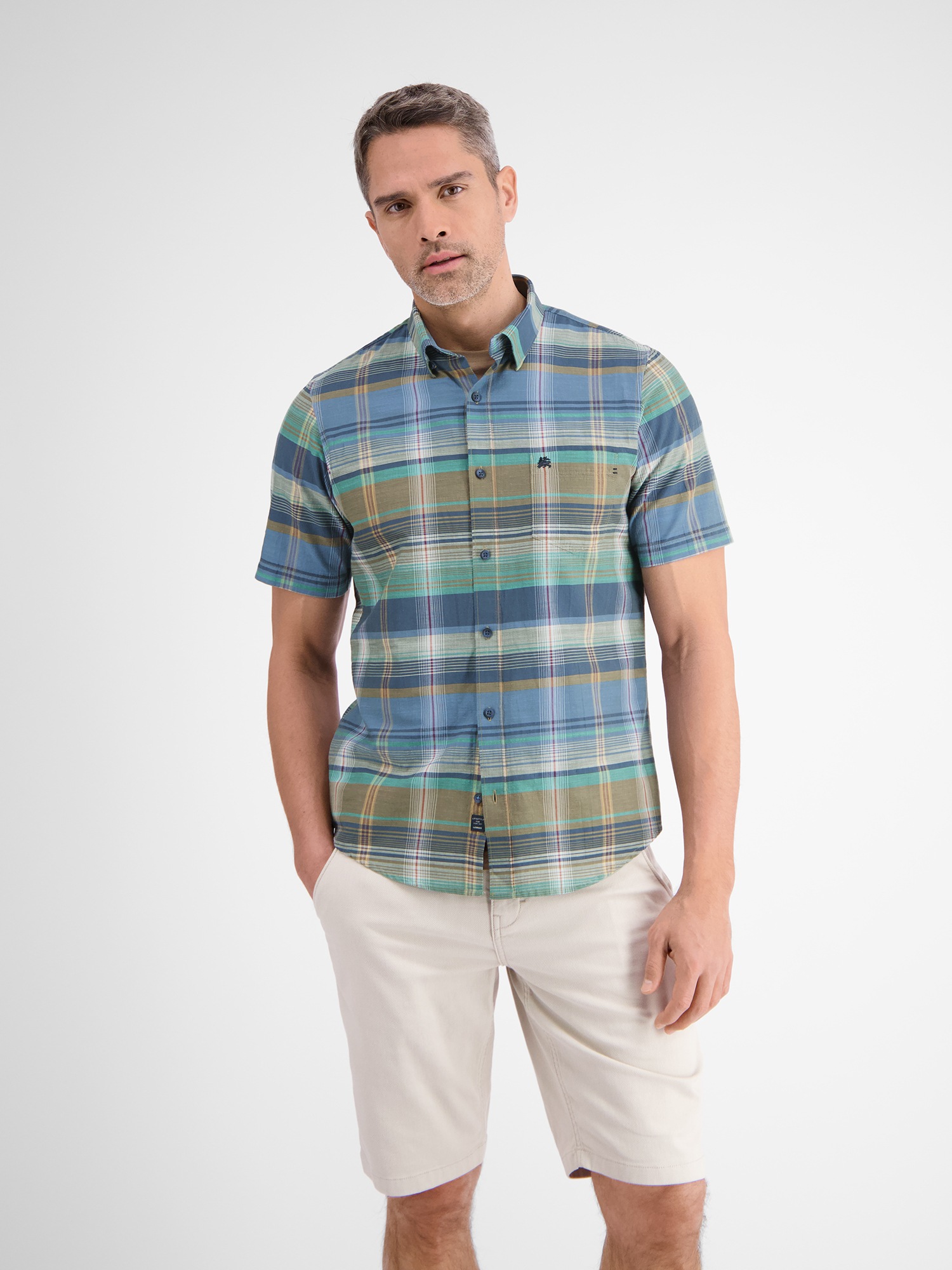 Thumbnail - LERROS Kurzarmhemd "LERROS Sommerhemd mit großem Karo"