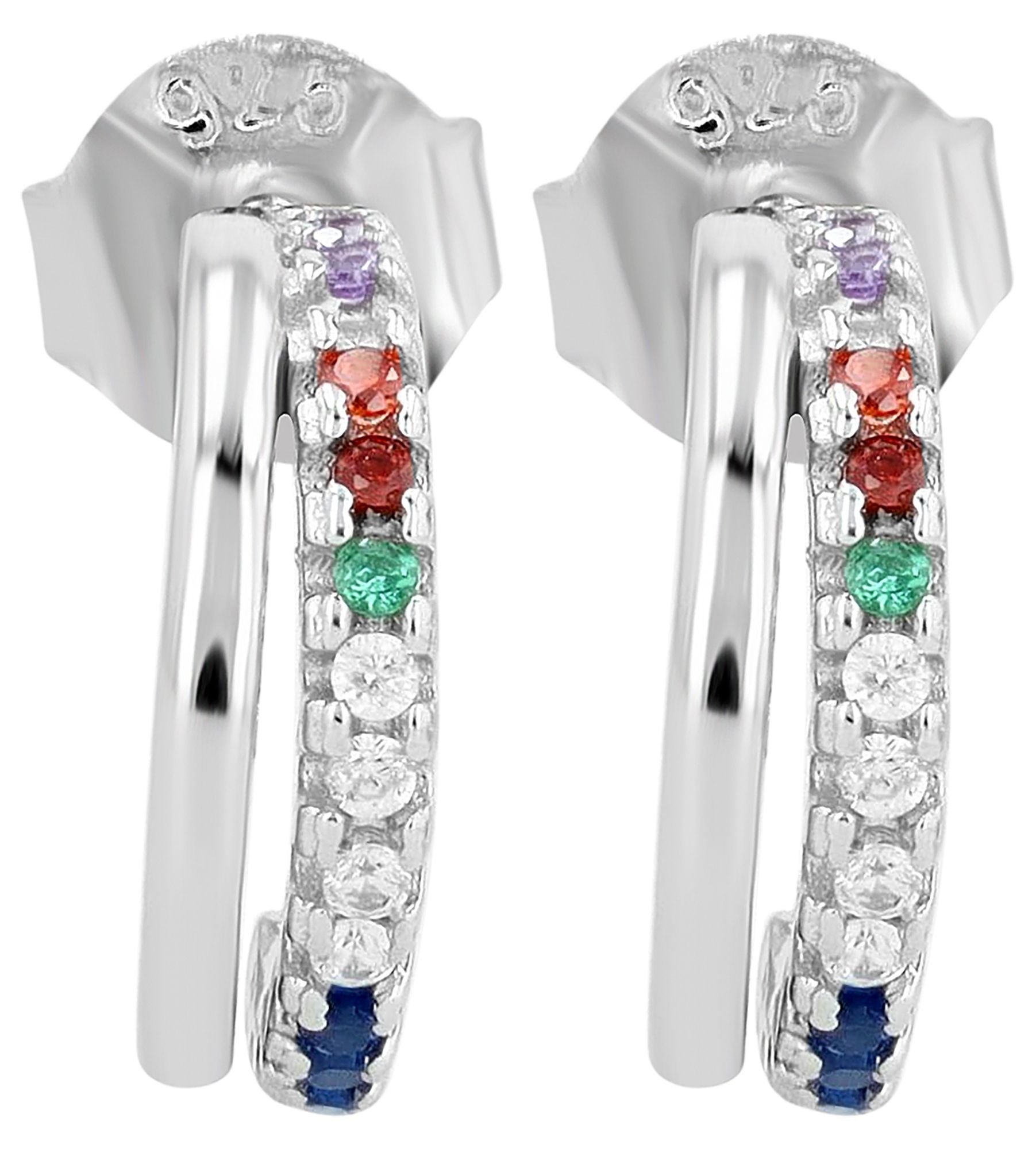 Adelia´s Paar Ohrhänger "Damen Ohrringe – Ohrstecker aus 925 Silber mit Zir günstig online kaufen