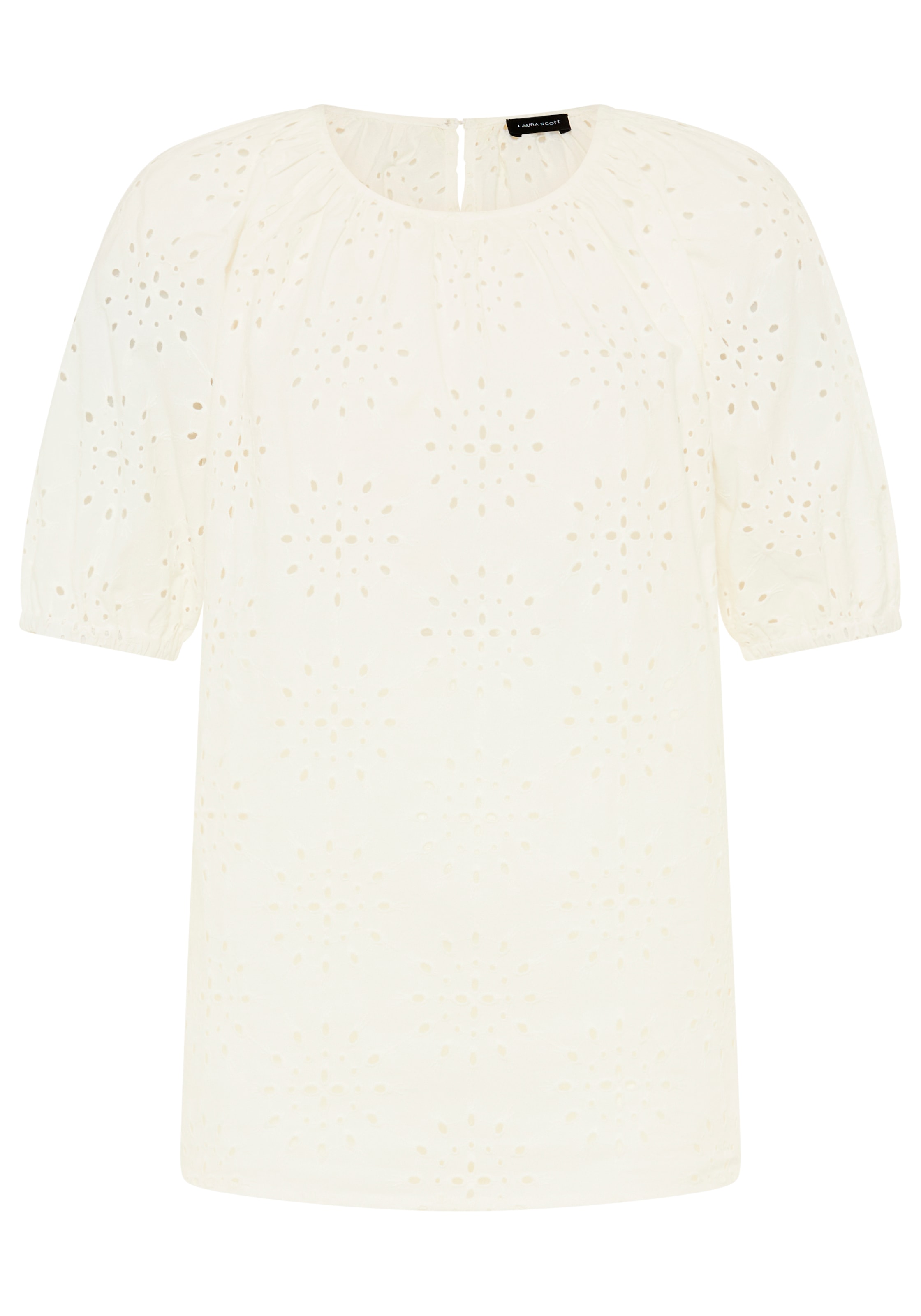 Laura Scott Schlupfbluse feminin für Partymode und Festtagsmode, aus Baumwolle