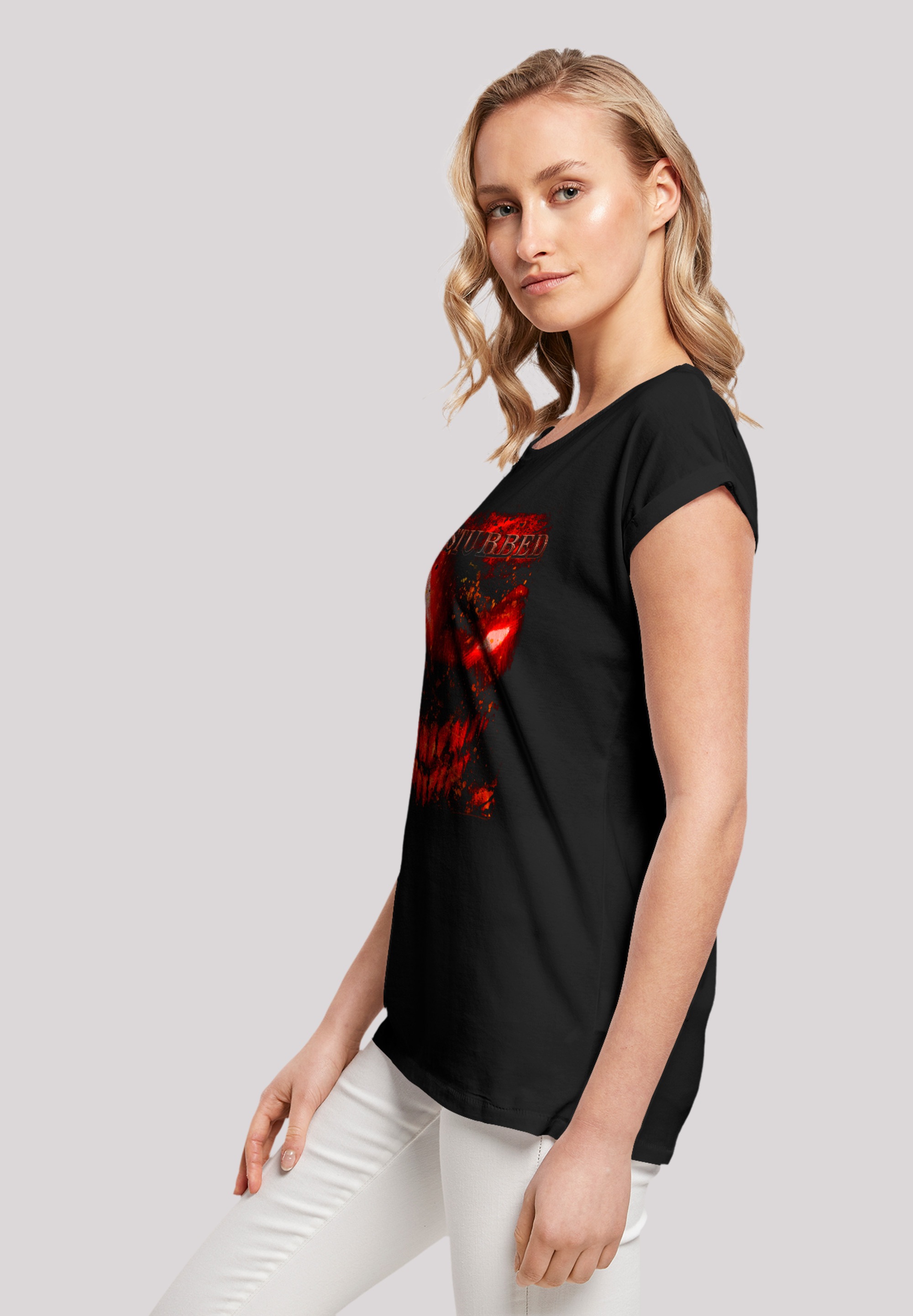 F4NT4STIC T-Shirt »Disturbed Heavy Metal Splat Face«, Premium Qualität, Rock-Musik, Band