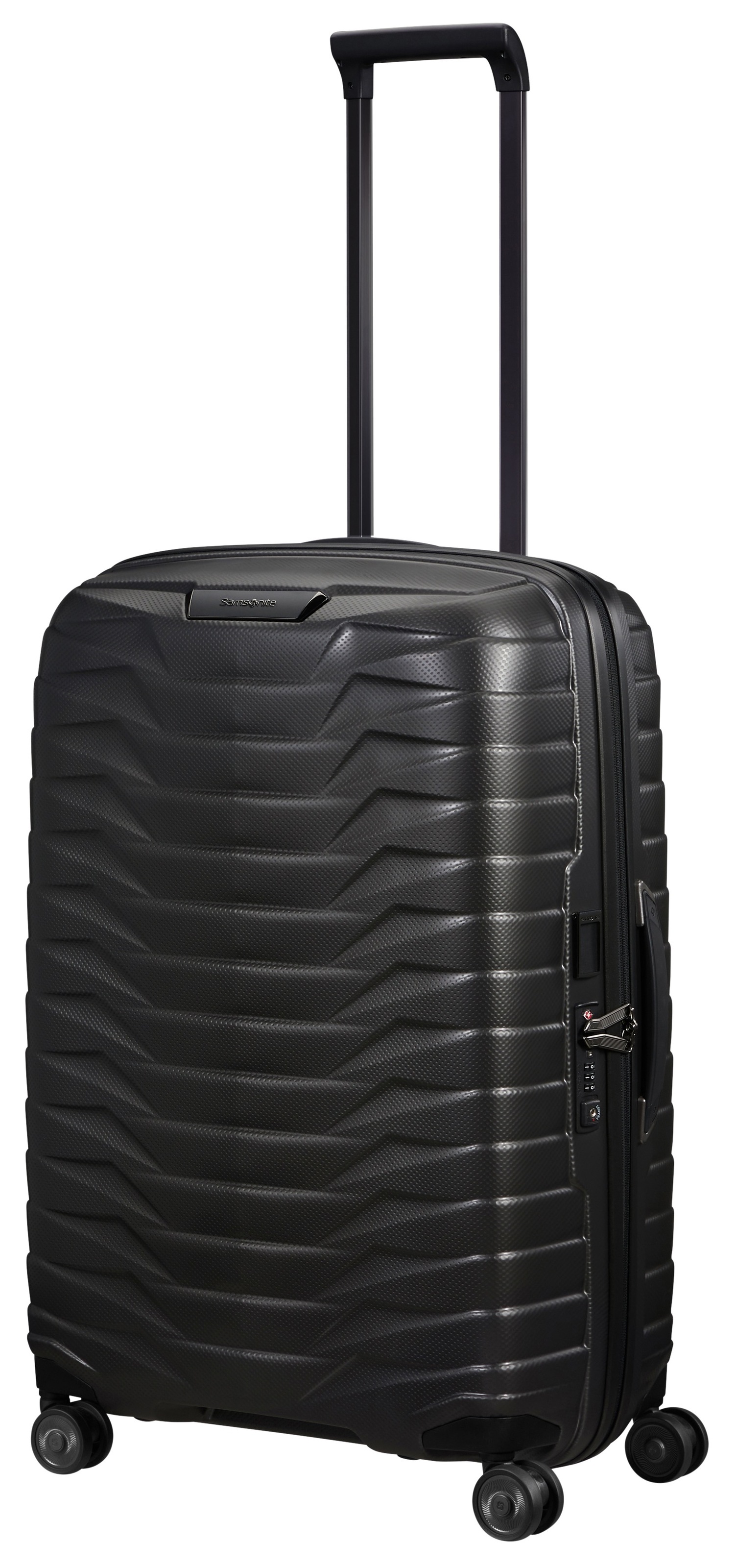 SAMSONITE Hartschalen-Trolley "PROXIS, verschiedene Größen und Farben", schwarz, Polypropylen, unifarben, festlich, Koffer, arretierbares und