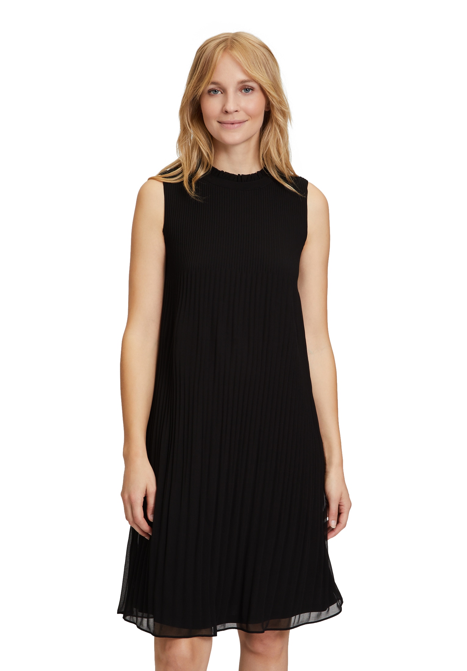 Betty&Co Plisseekleid "Betty & Co Plisseekleid ohne Arm", Plissee