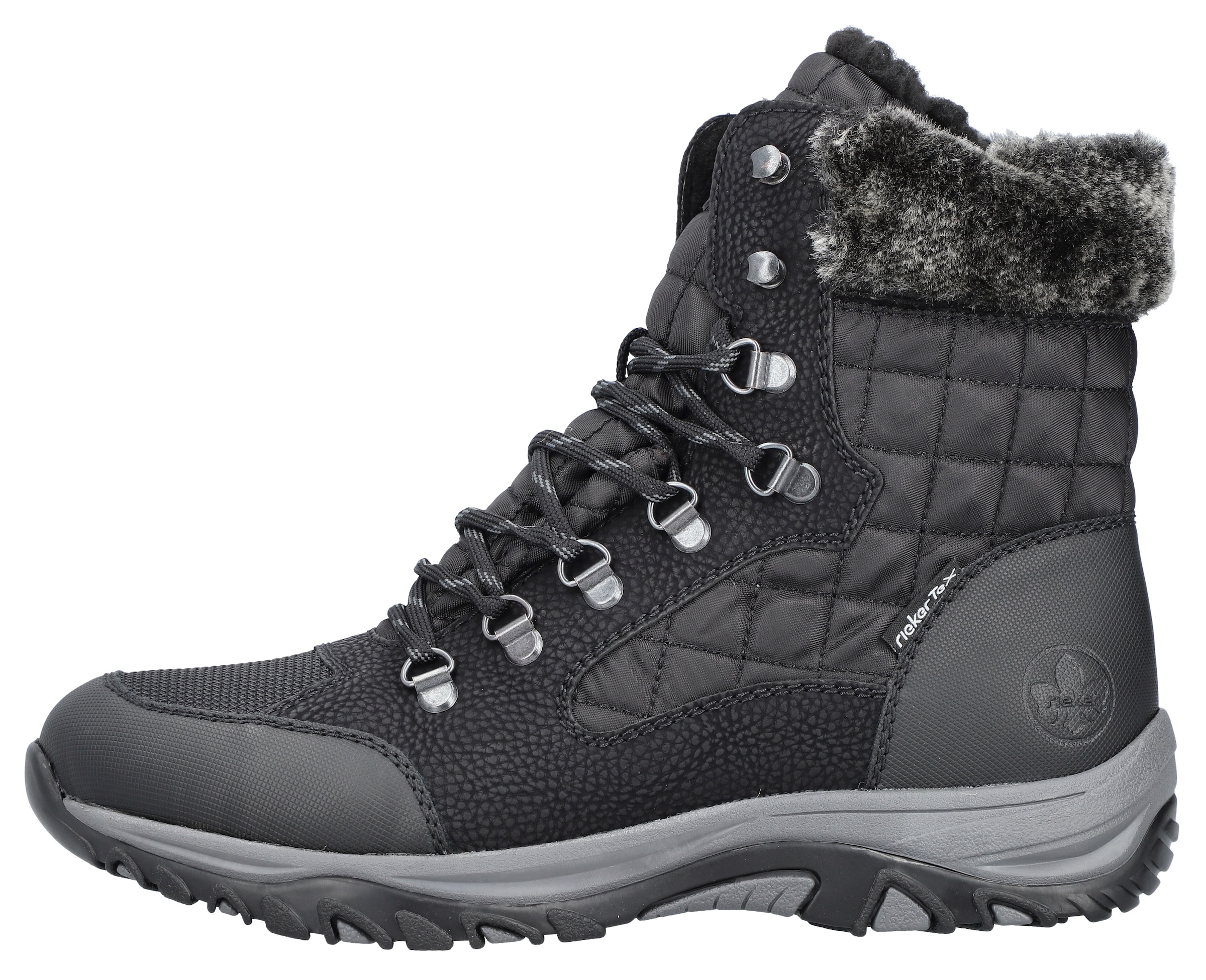 Rieker Winterboots, mit Fellimitatkragen