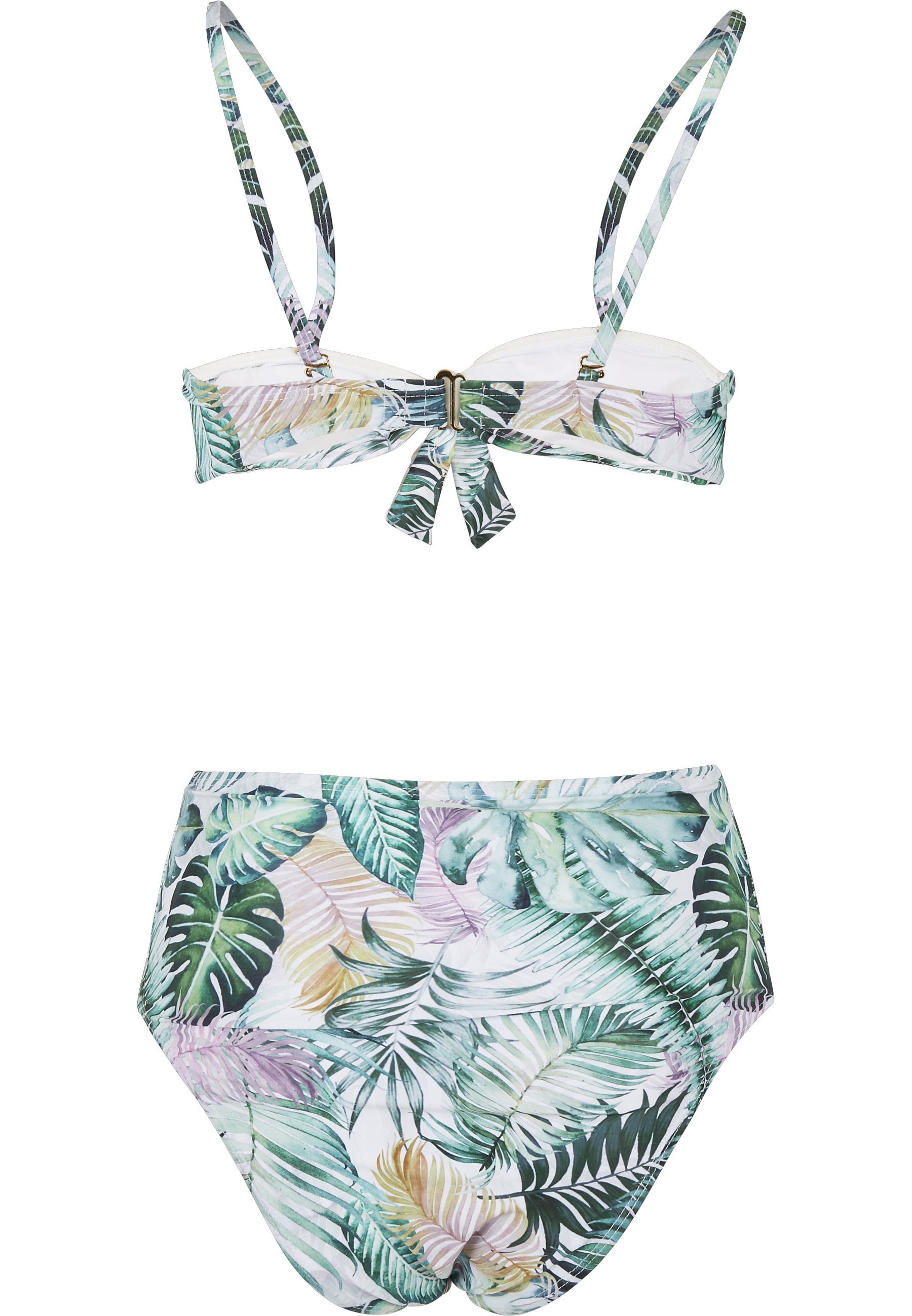 URBAN CLASSICS Triangel-Bikini »Urban Classics Damen Ladies High Waist Pattern Bikini«