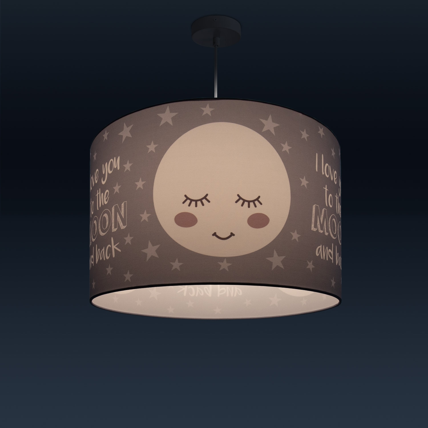 Paco Home Pendelleuchte »Aleyna 103«, Kinderlampe BAUR Lampe | E27 Kinderzimmer 1 Mond-Motiv, flammig-flammig, Deckenlampe LED