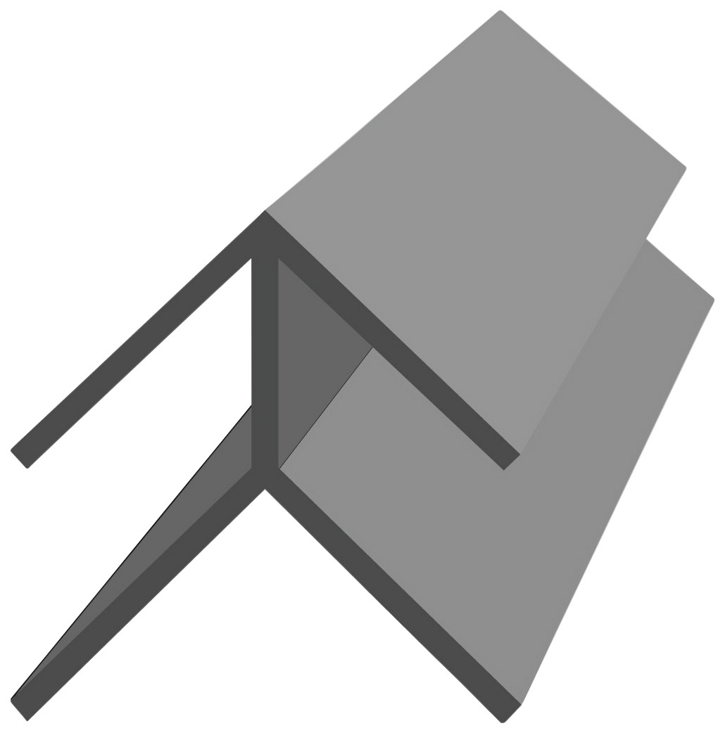 BAUKULIT Eckprofil Fine-Line B1 Aussenecke, 2er-Set à 260 cm