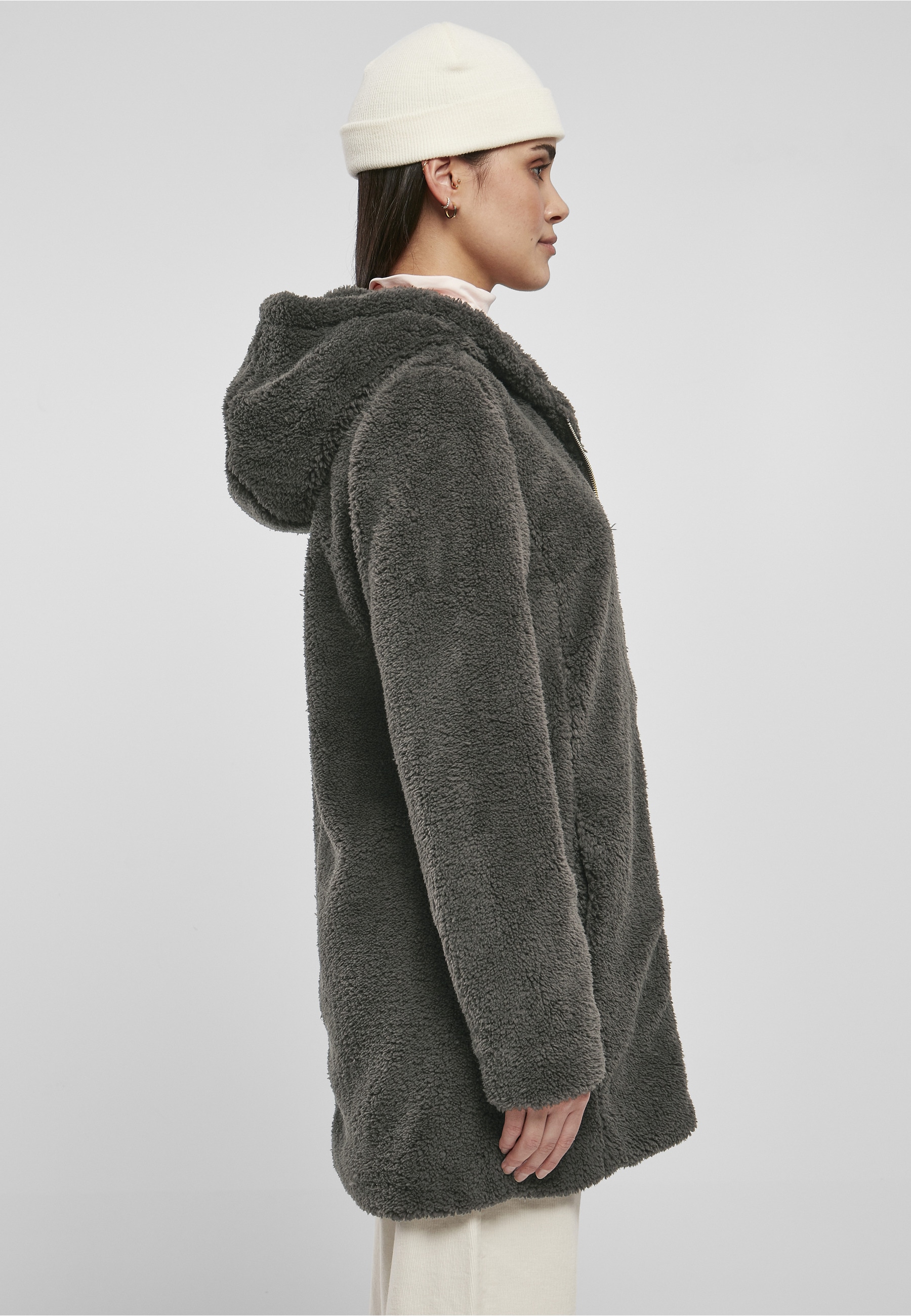 URBAN CLASSICS Langmantel »Urban Classics Damen Ladies Sherpa Jacket«