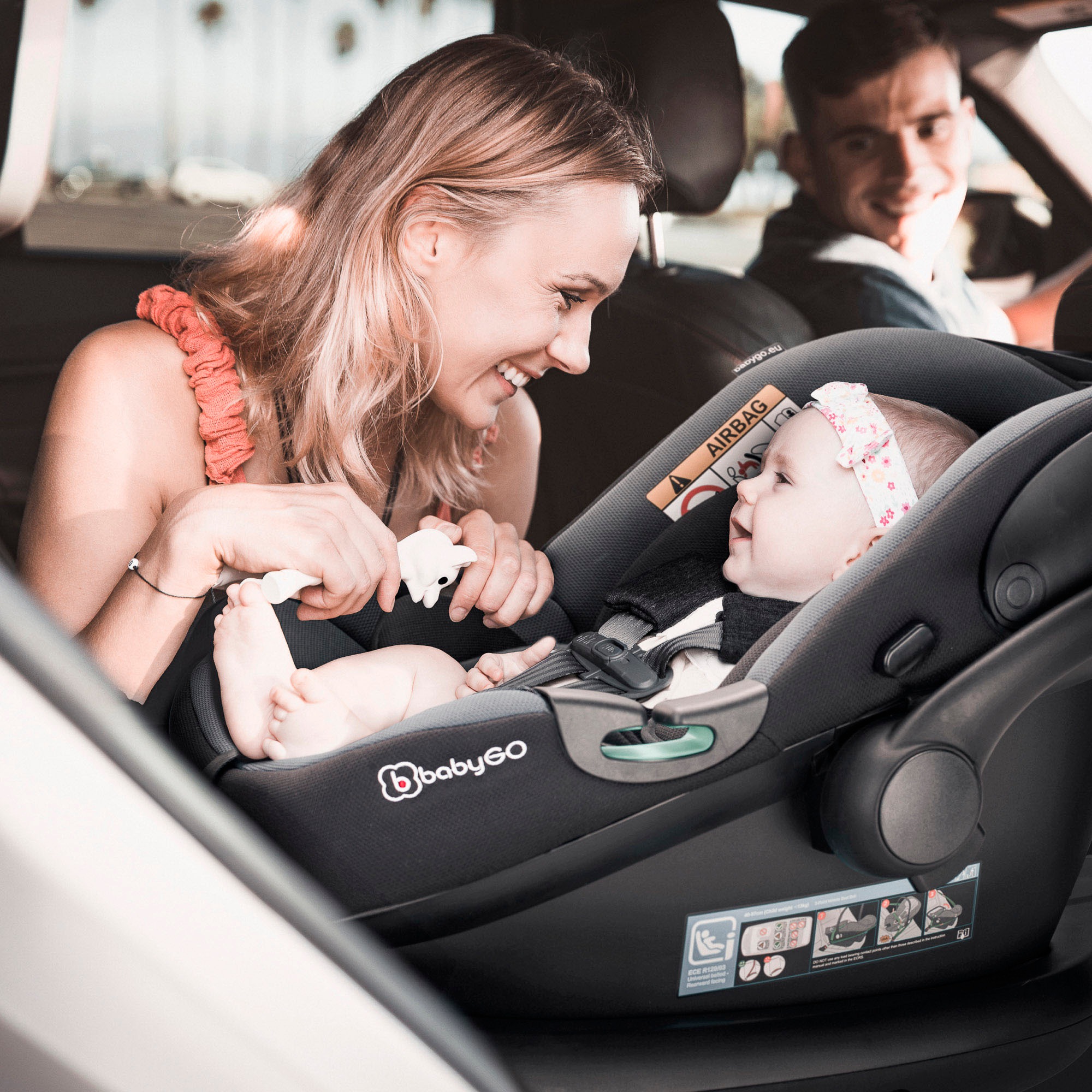BabyGo Kombi-Kinderwagen »Style - 3in1« inkl. Babyschale mit Adaptern u. Wickeltasche