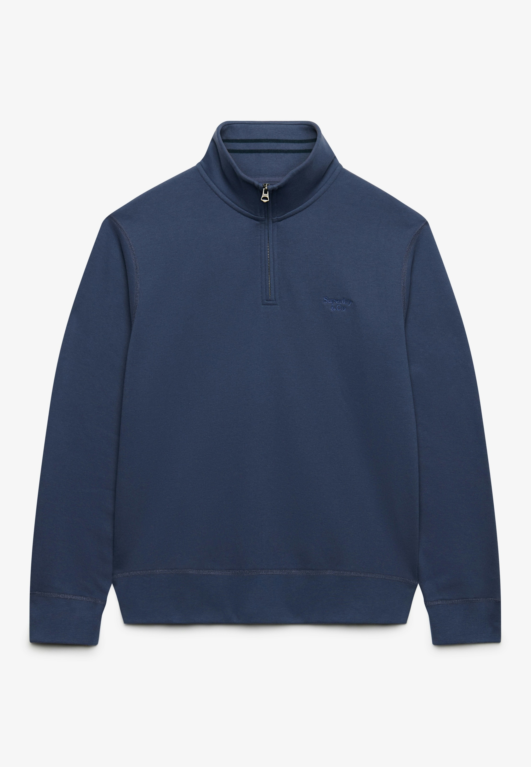 Superdry Sweatshirt »ESSENTIAL SERIF LOGO HALF ZIP«, Baumwollmischung
