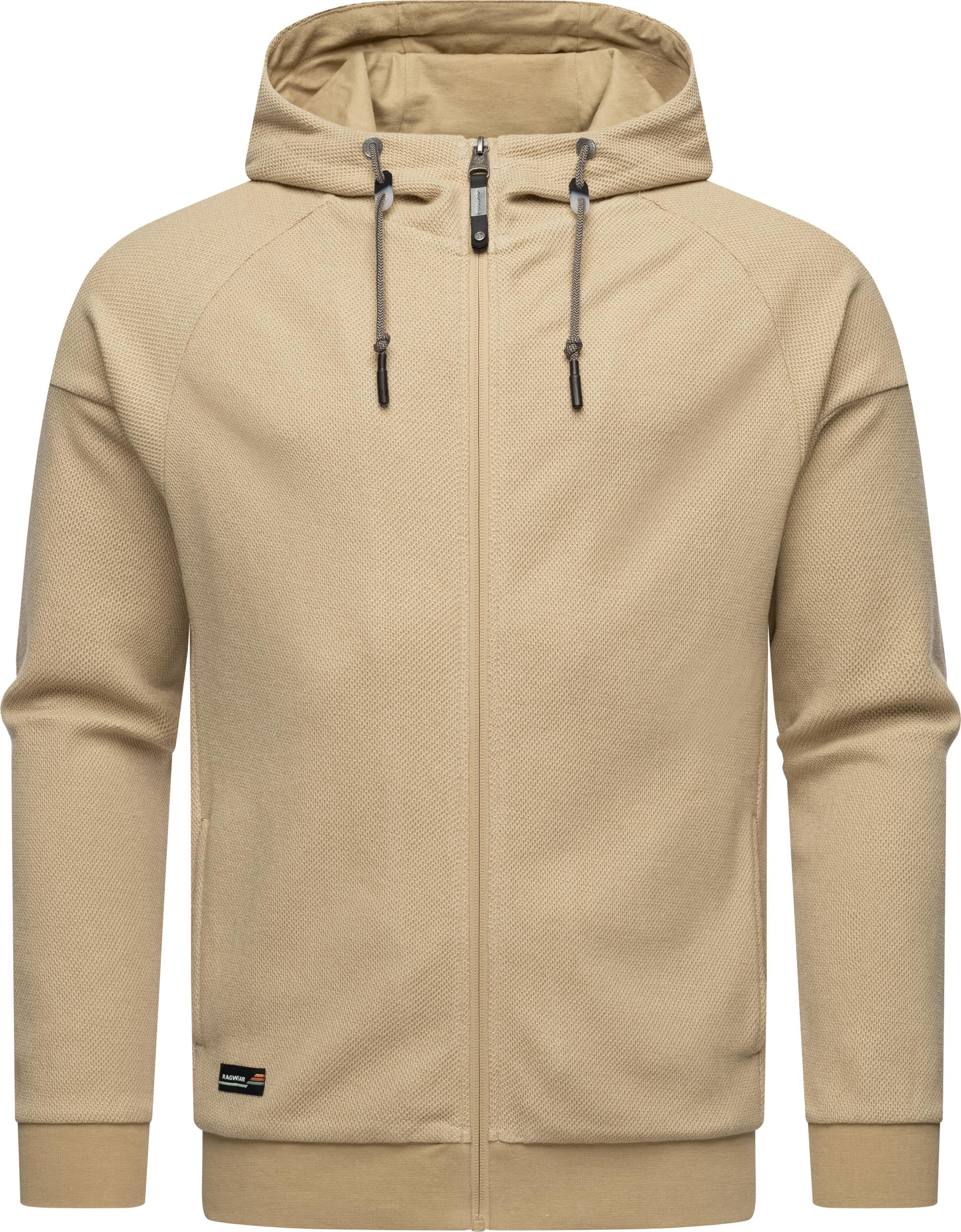 Ragwear Kapuzensweatjacke "Dreyner", Herren Basic Sweatjacke mit Kapuze