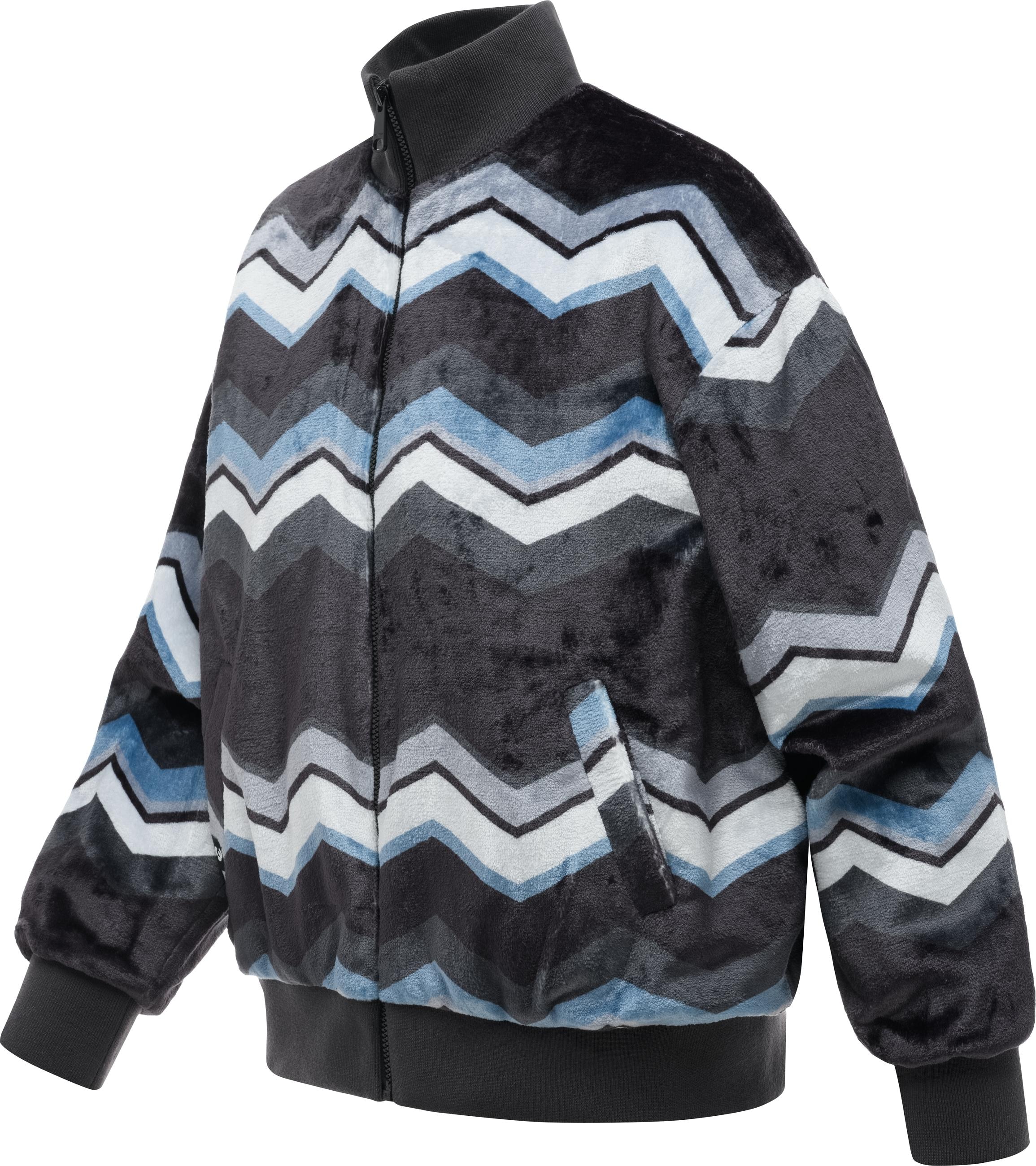 Ragwear Outdoorjacke »Tills Print Y« ohne Kapuze Kuschelige Damen Jacke mit Allover-Print