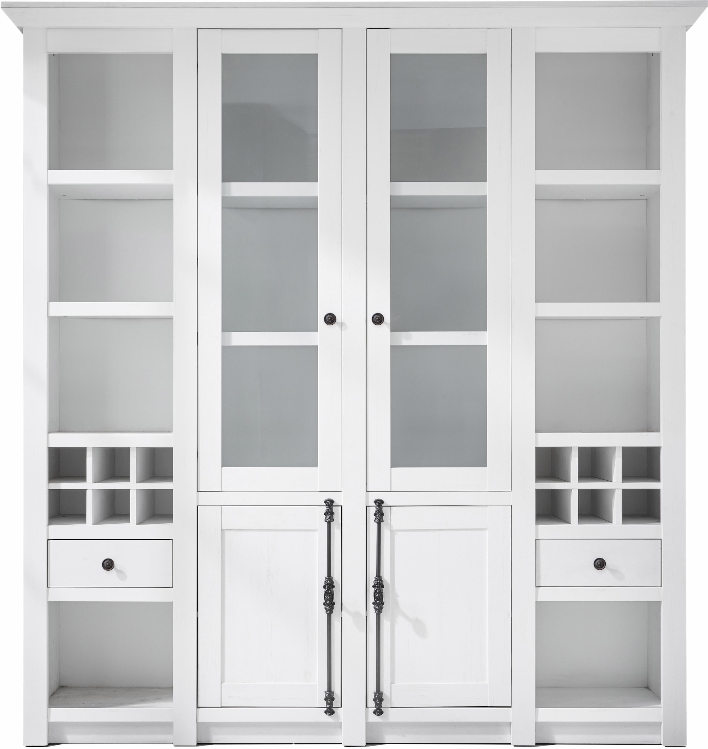 Home affaire Vitrine "California" 4 Stk. tlg. Breite ca. 194 cm günstig online kaufen