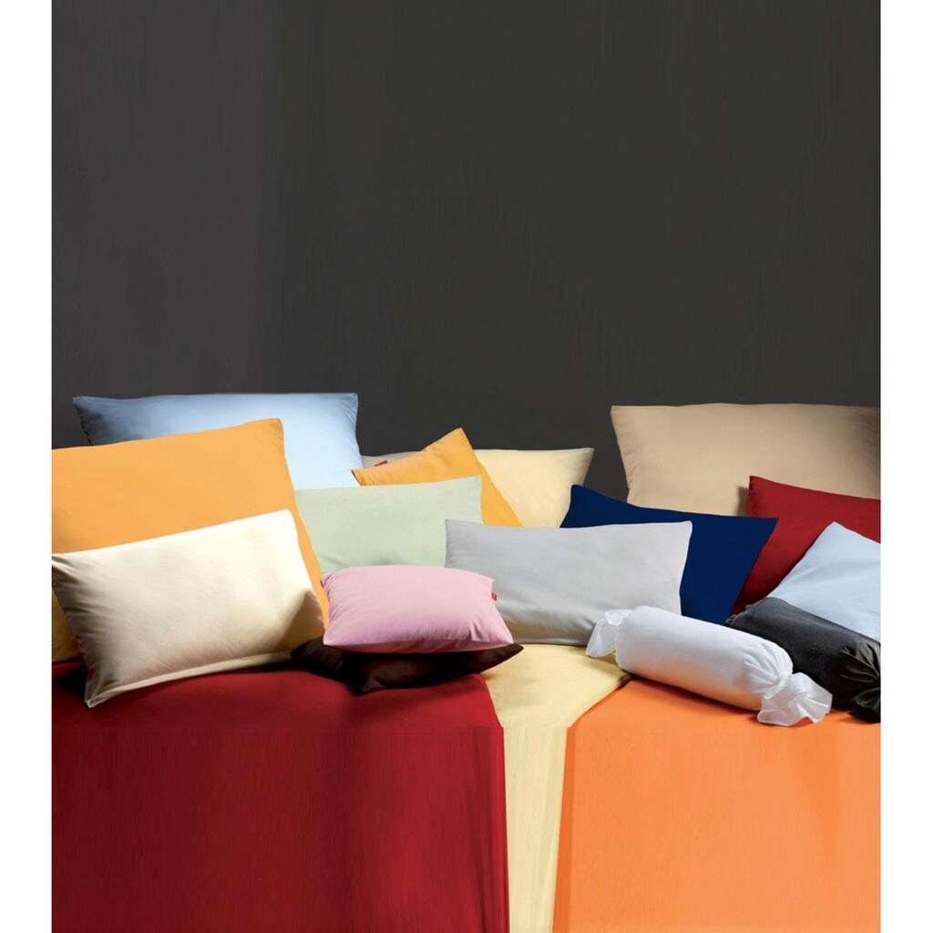 fleuresse Kissenbezug »Colours Interlock Jersey«, (2 St.), aus 100% Baumwolle, in verschiedenen Größen, Reißverschluss