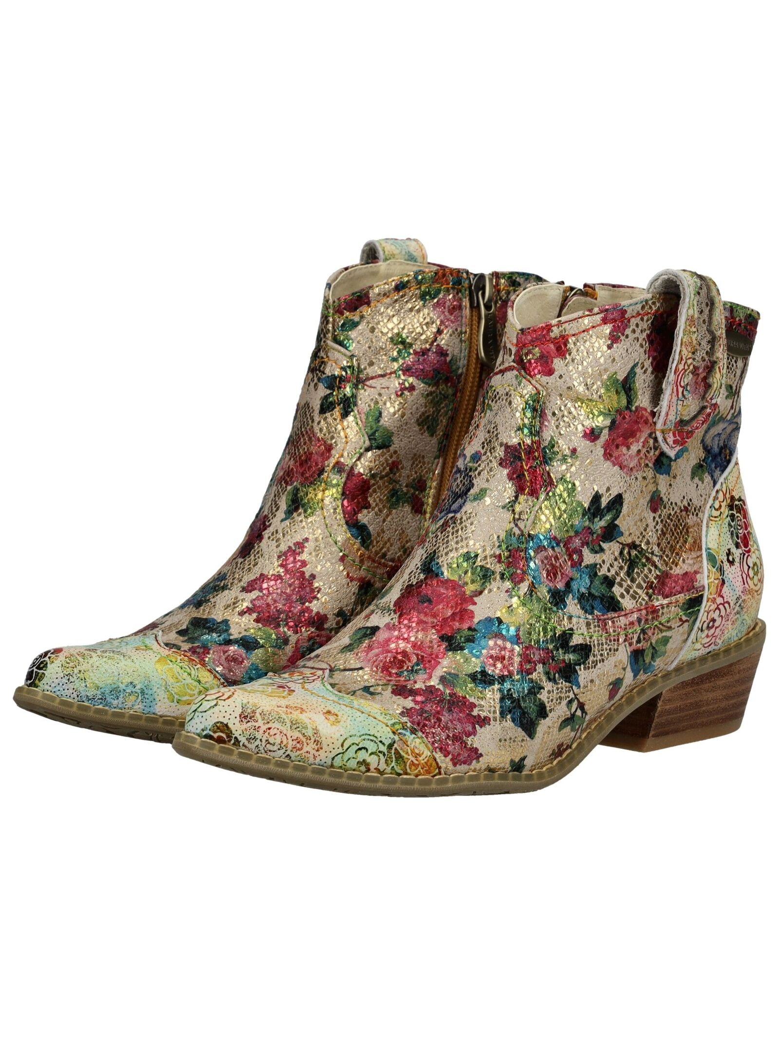 LAURA VITA Bikerboots »LAURA VITA Stiefelette Leder/Textil«