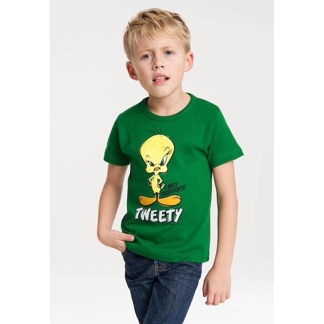 LOGOSHIRT T-Shirt »Looney Tunes - Tweety«, mit niedlichem Print ▷ für | BAUR