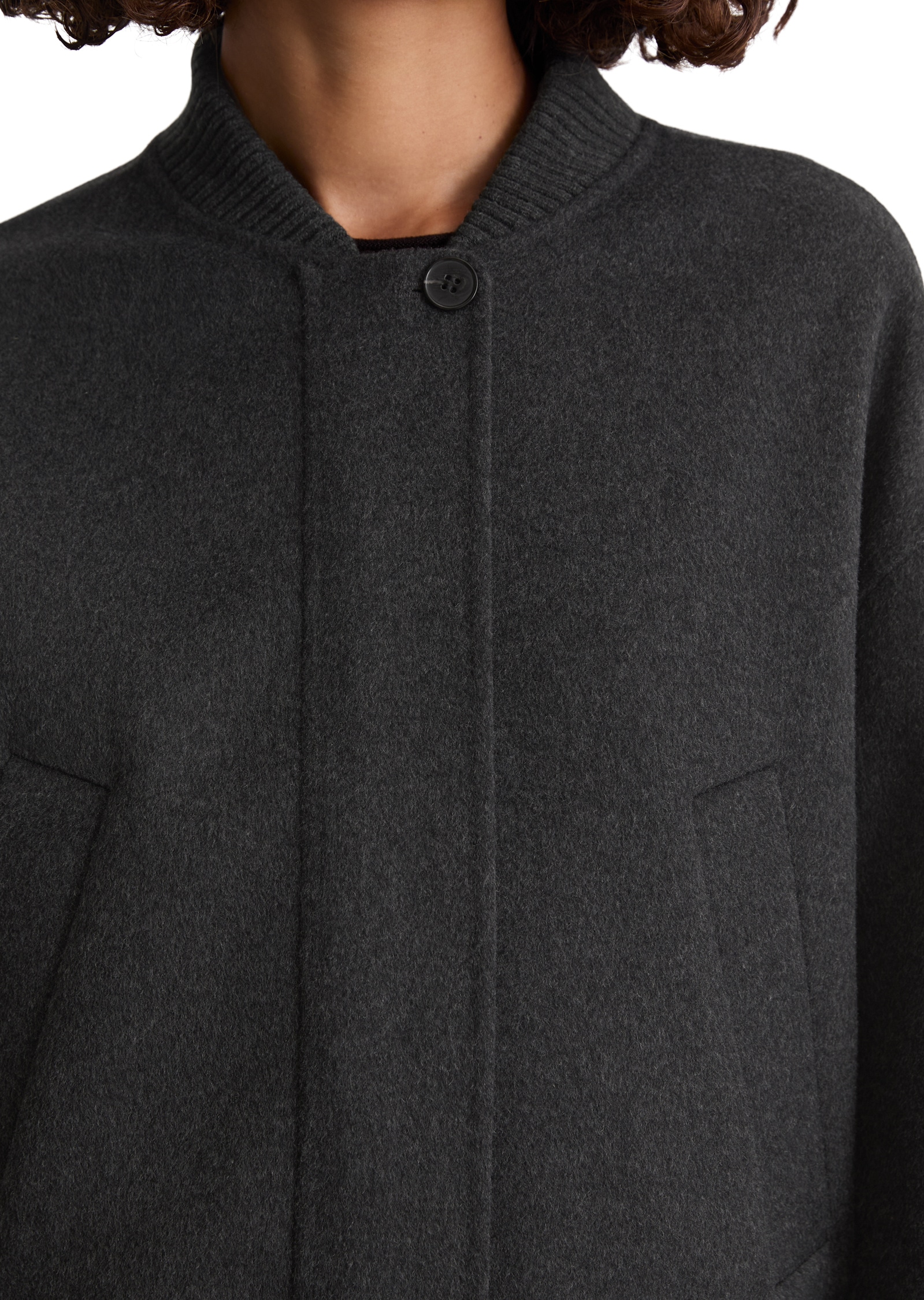 Marc O'Polo Outdoorjacke »aus Wolle-Mix«, ohne Kapuze