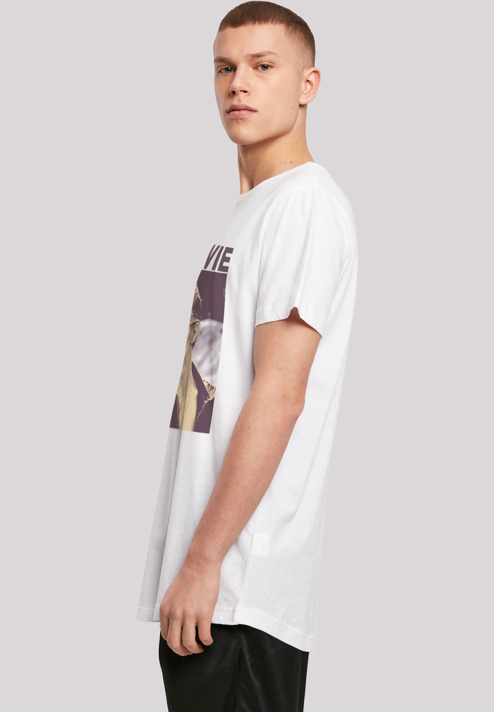 F4NT4STIC T-Shirt »David Bowie Smoking Photograph«, Print