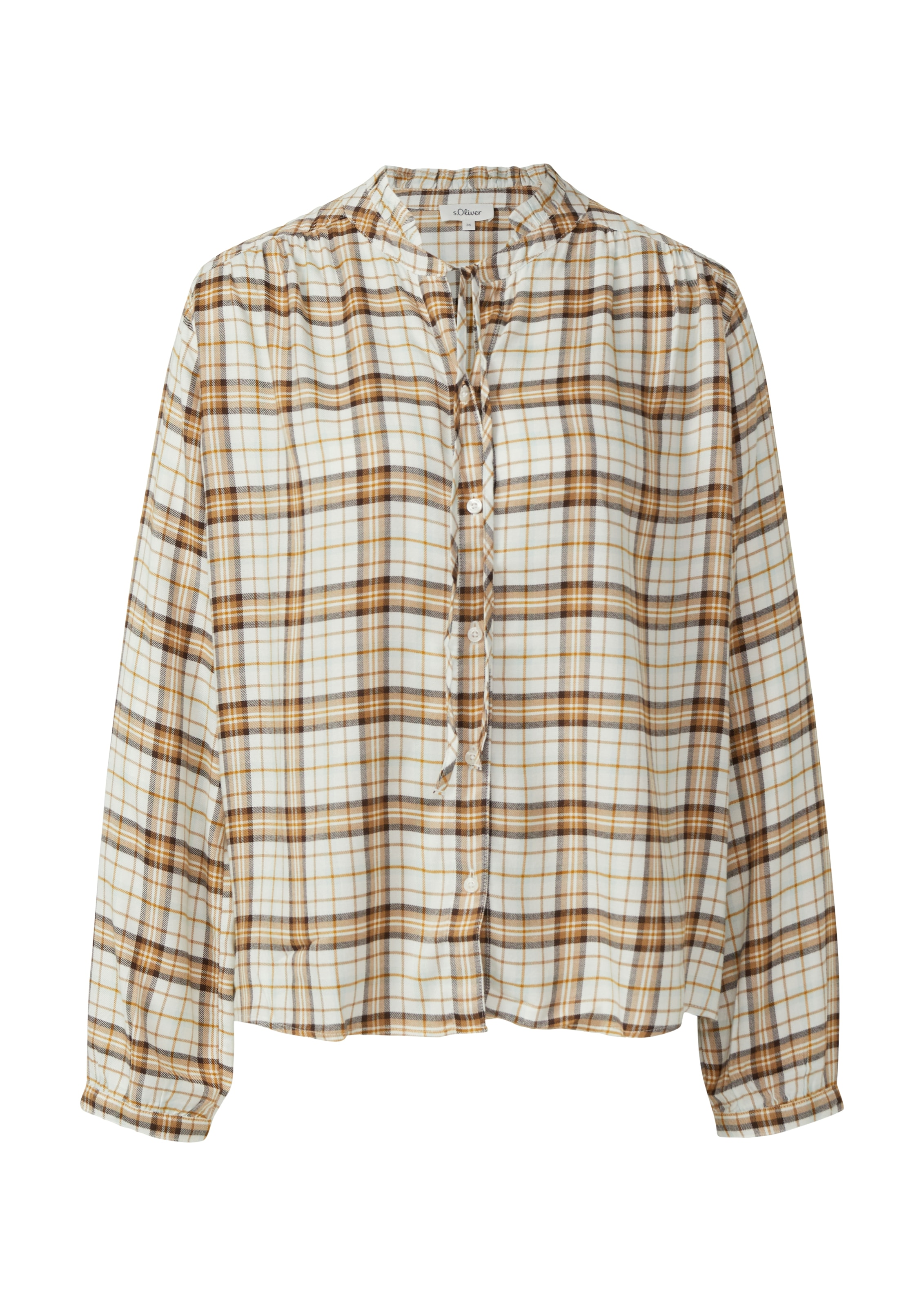 s.Oliver Karobluse mit verspielten Details, Relaxed Fit