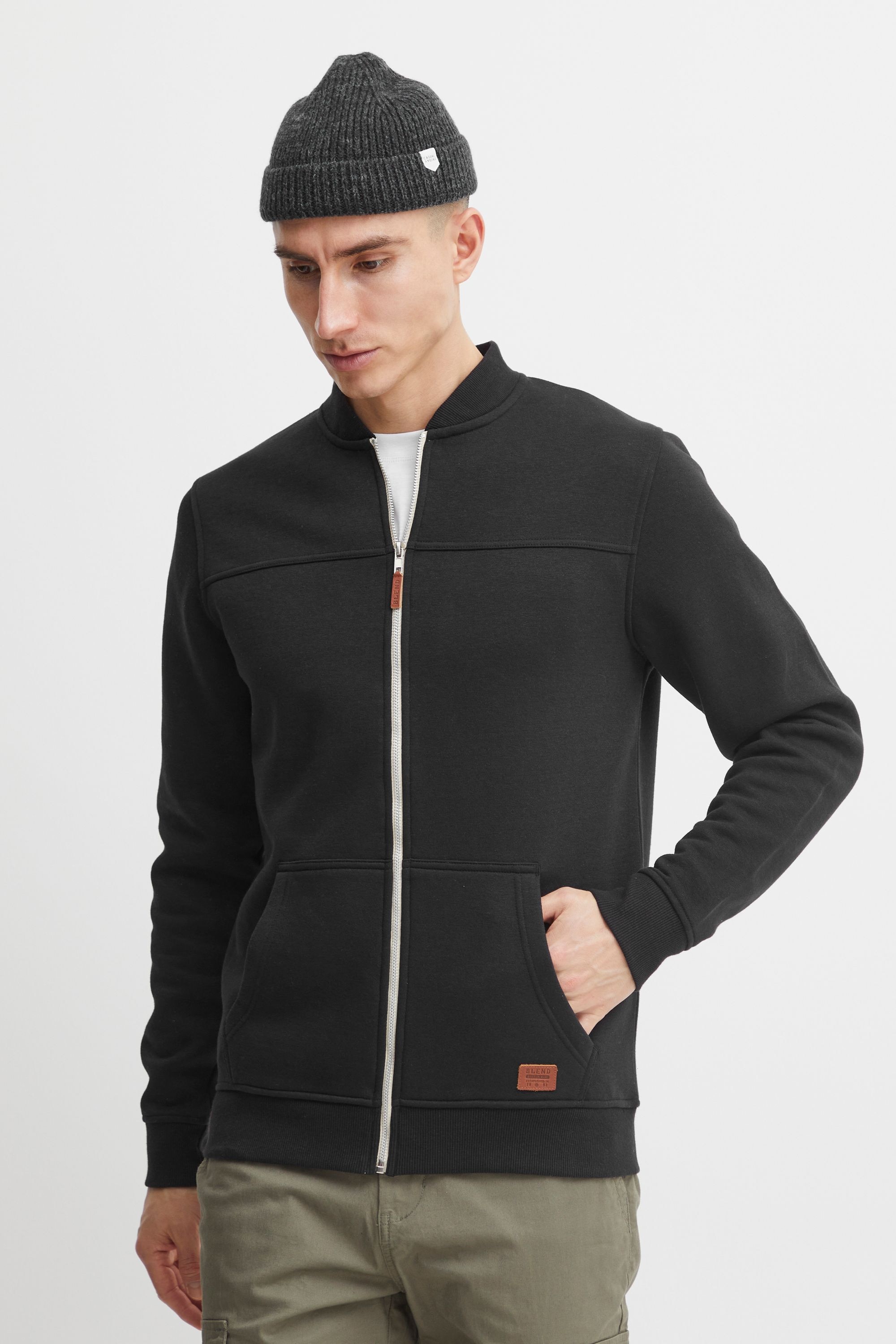 Blend Sweatjacke "BHArco" Collegejacke mit Fleece-Innenseite günstig online kaufen