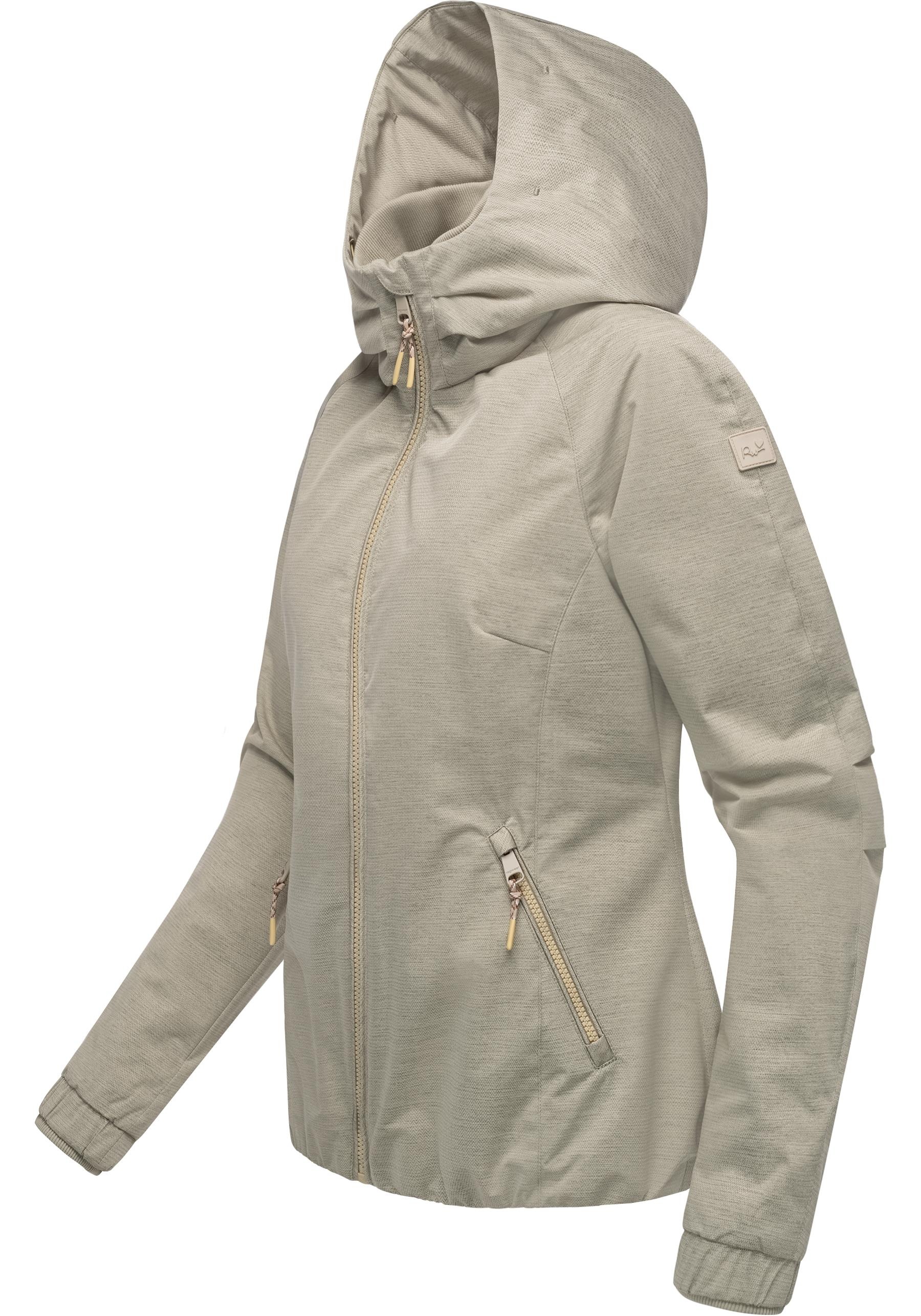 Ragwear Outdoorjacke »Dizzie Tech«, mit Kapuze, Wasserdichte Damen Übergangsjacke mit großer Kapuze