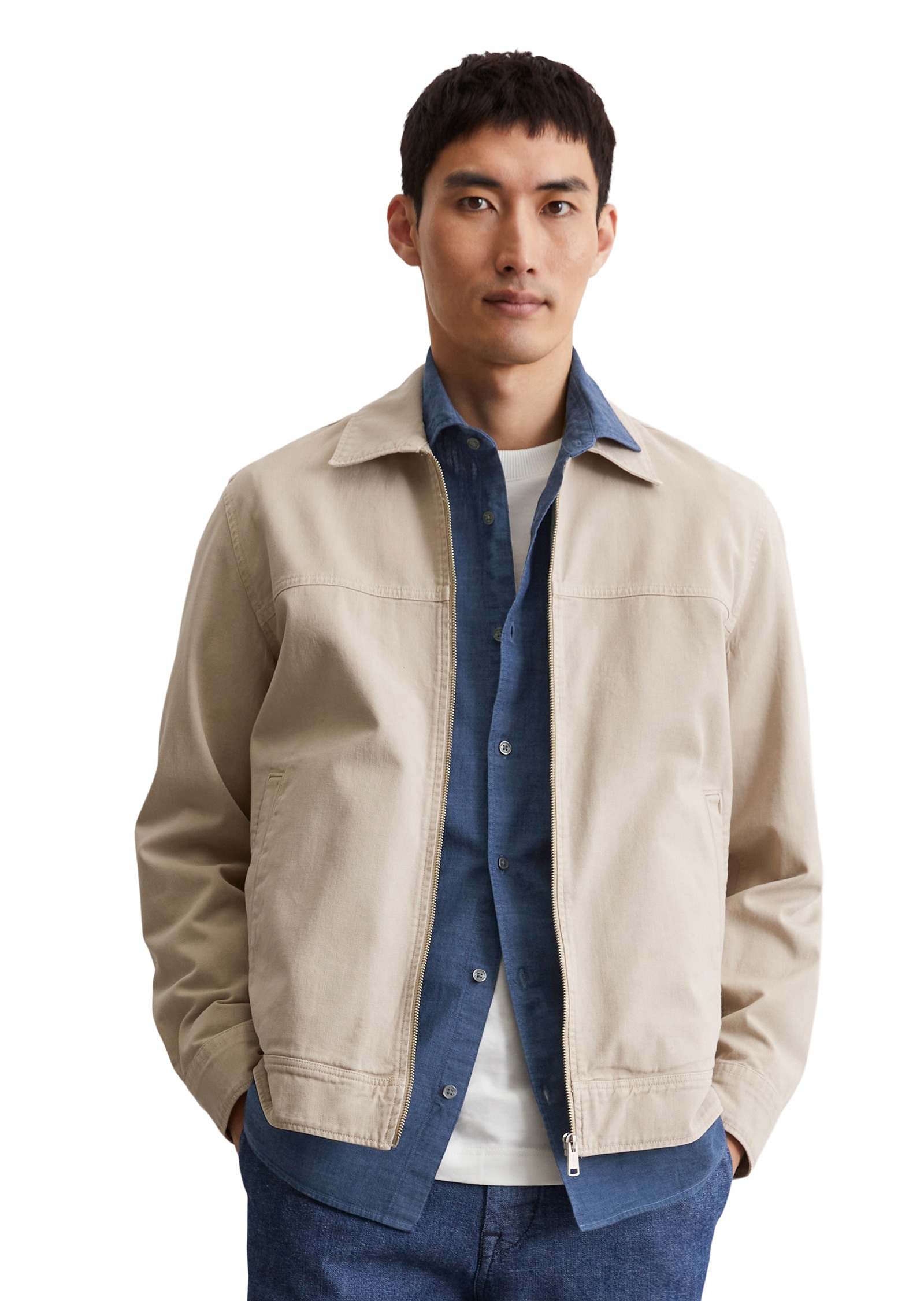 Marc OPolo Kurzjacke "aus robustem Bo-Baumwoll-Twill", ohne Kapuze günstig online kaufen